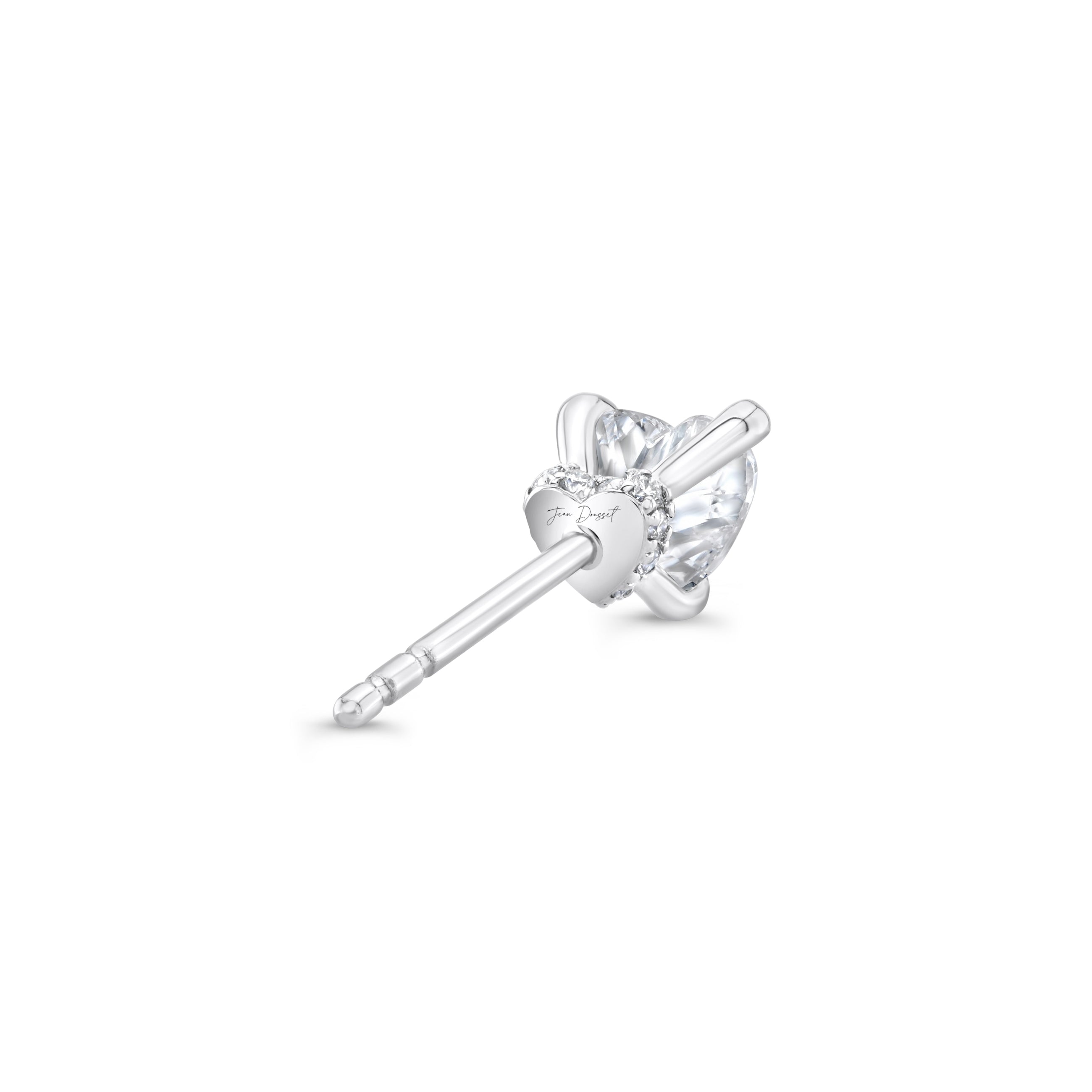 Chelsea Lab Diamond Heart Studs
