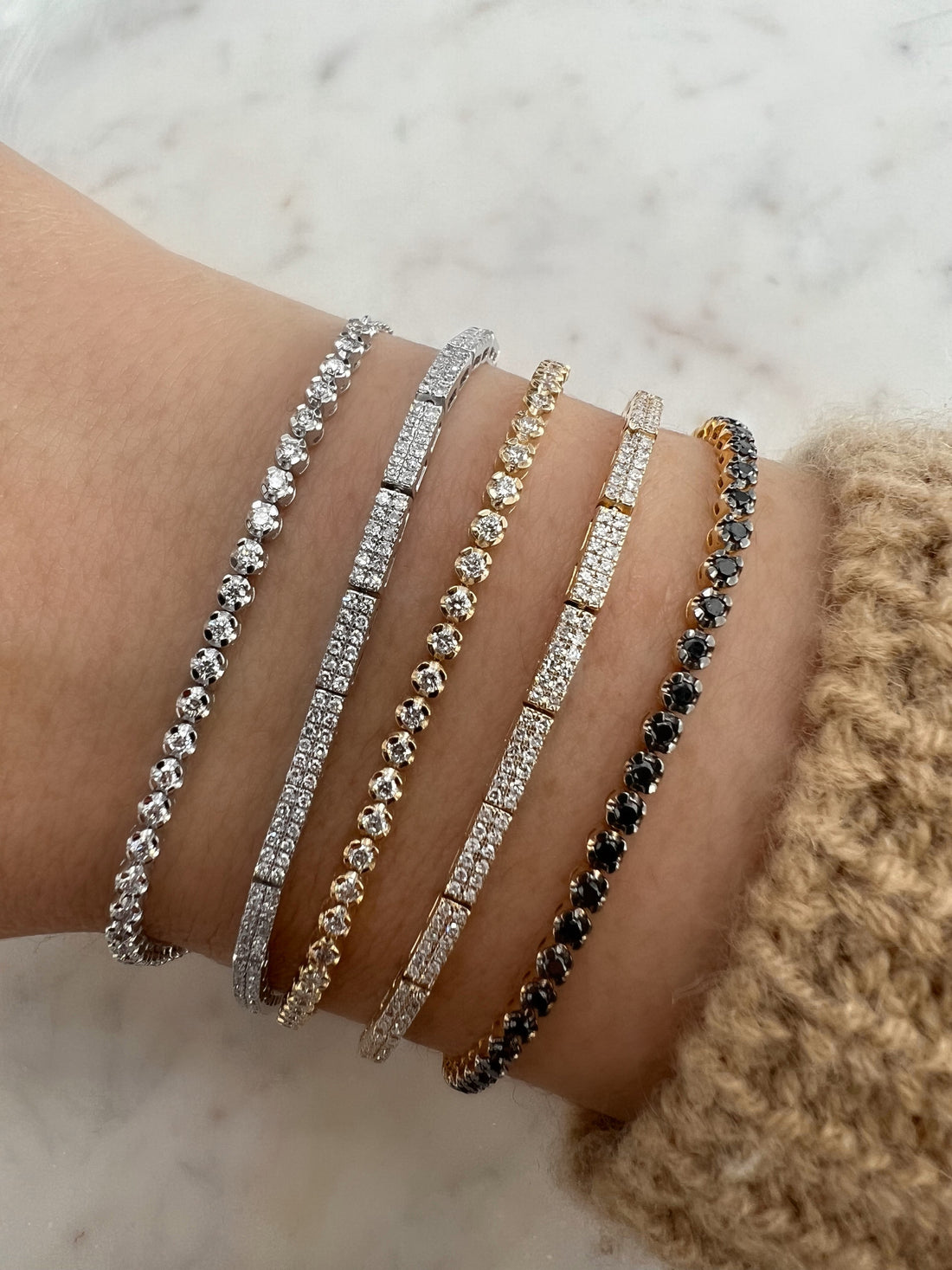Mini Diamond Tennis Chain Bracelet