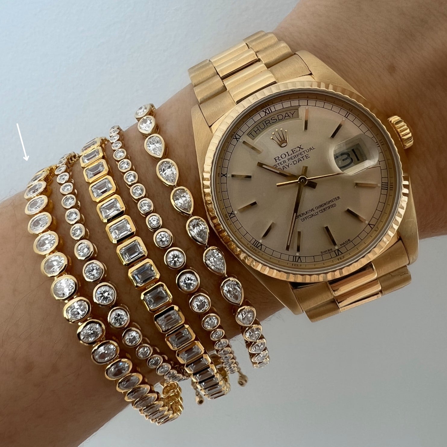 Bezel Set Oval Cut  Tennis Bracelet