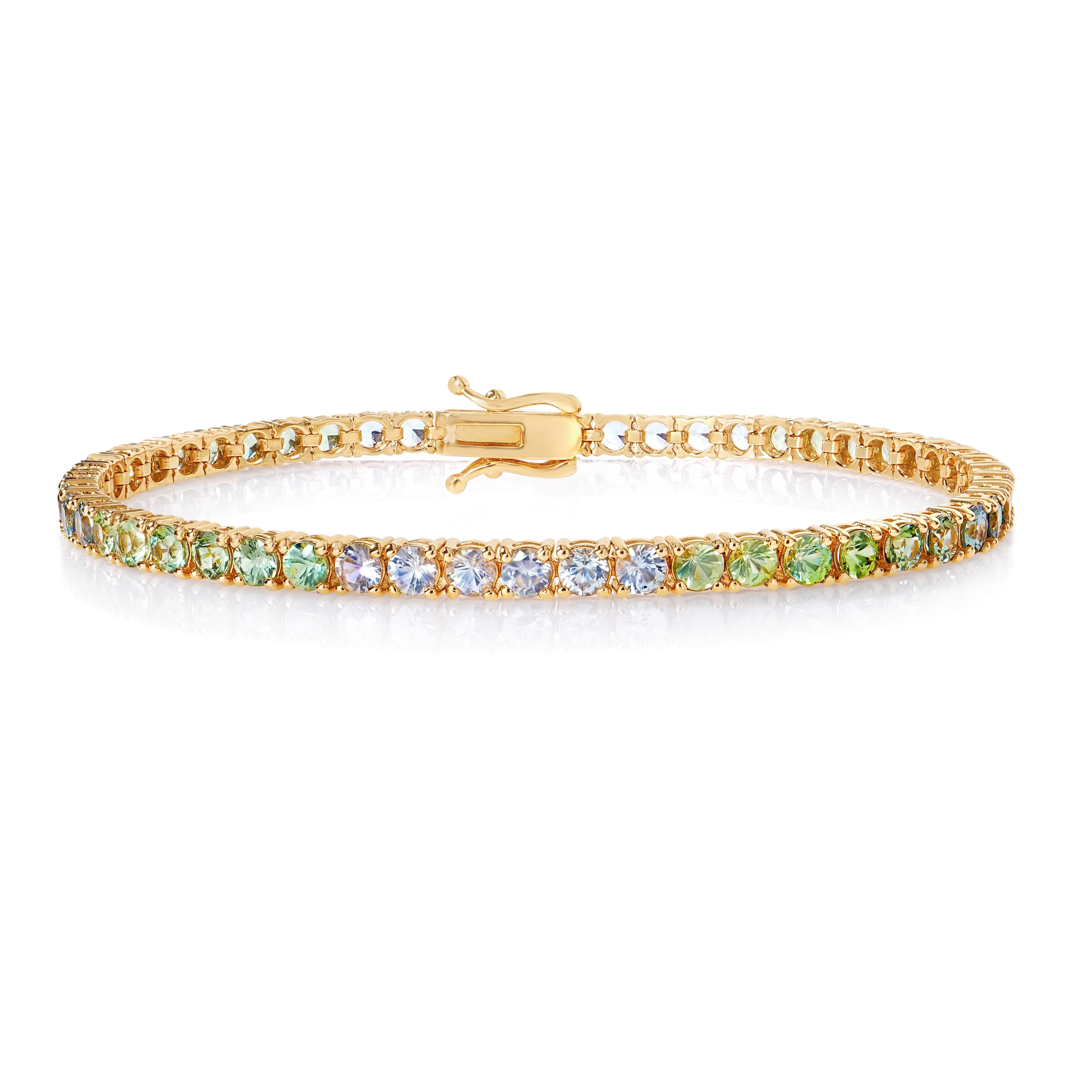 Green Ombre Tennis Bracelet