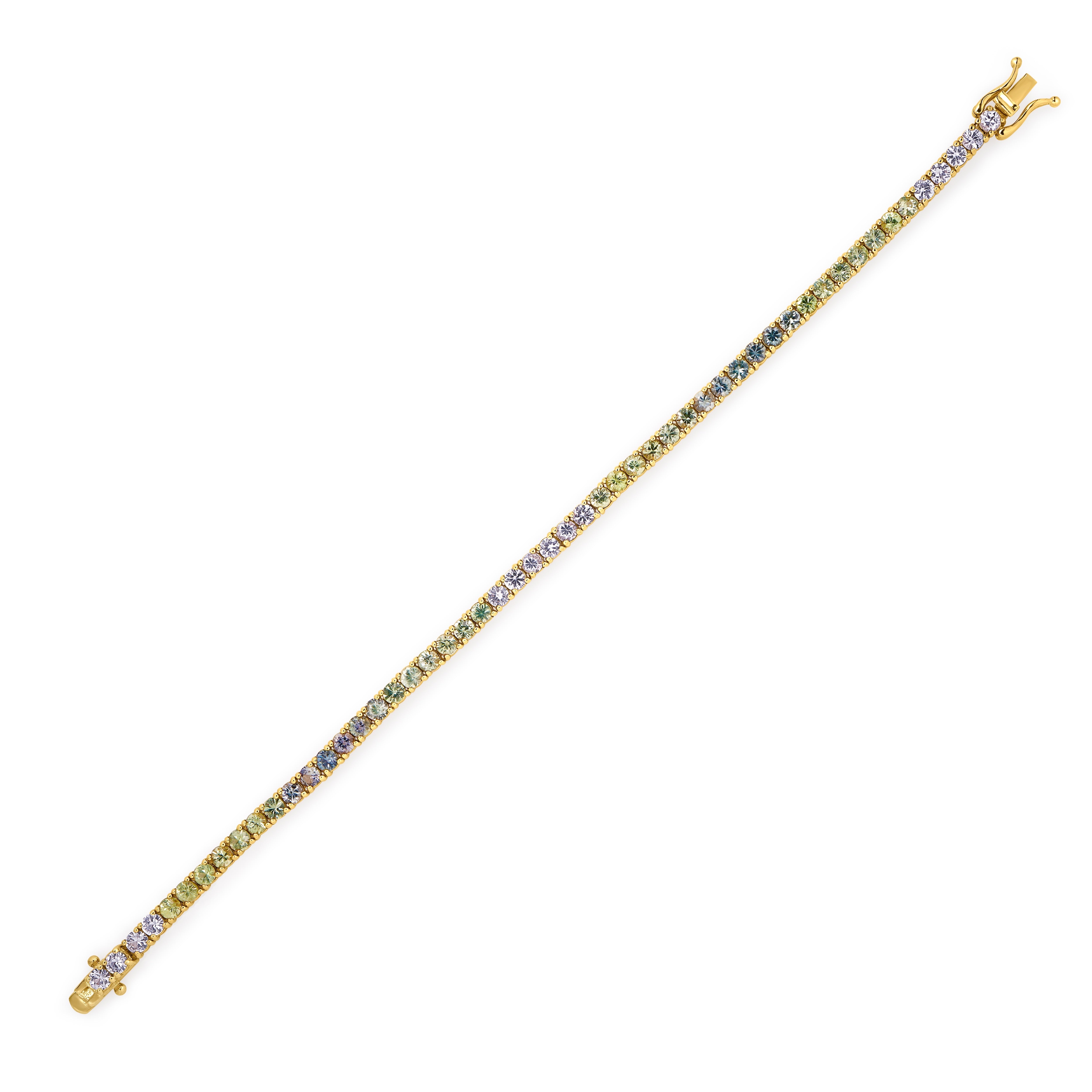 Green Ombre Tennis Bracelet