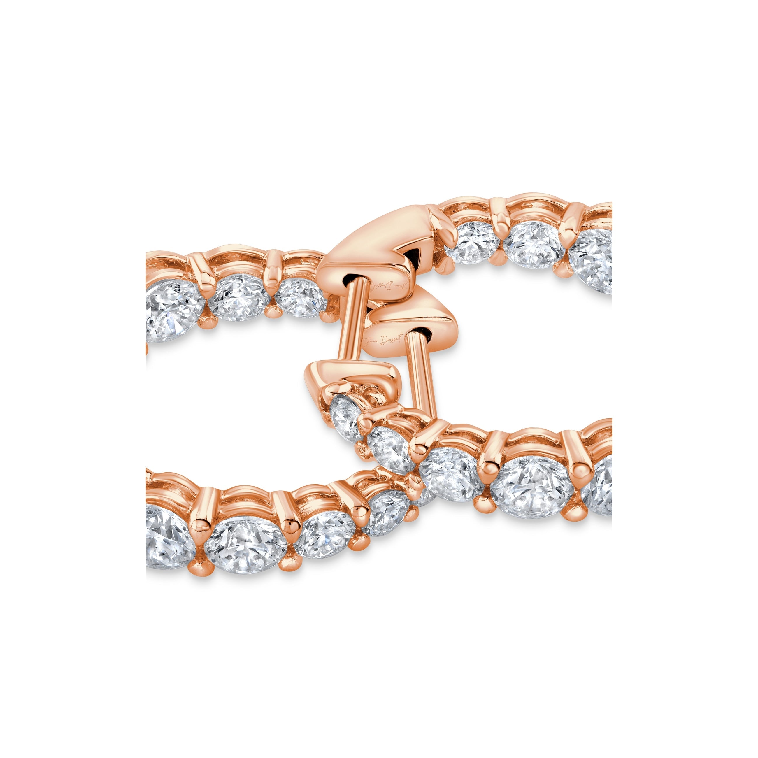 Olivia Lab Diamond Graduated Hoops