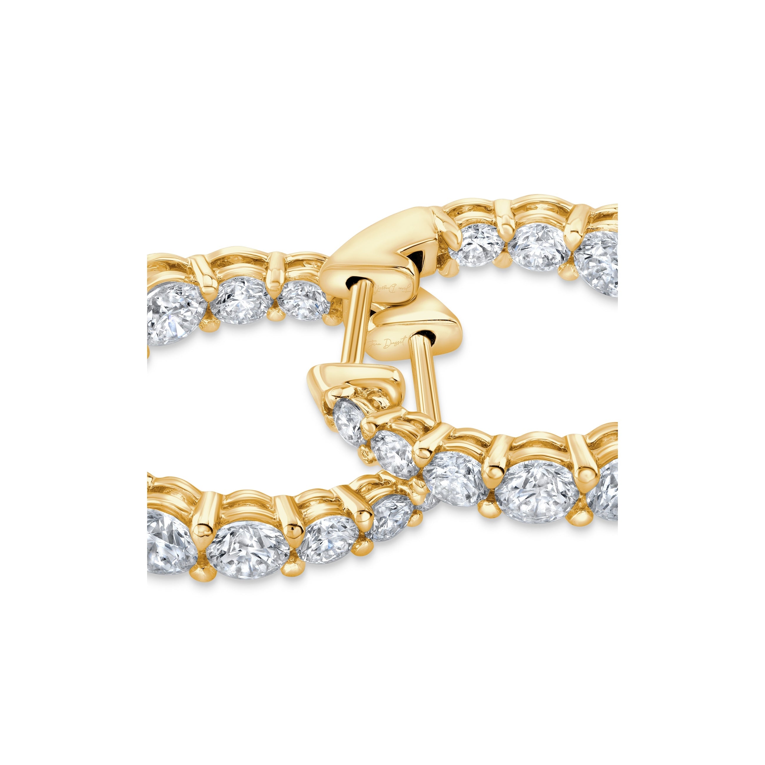 Olivia Lab Diamond Graduated Hoops