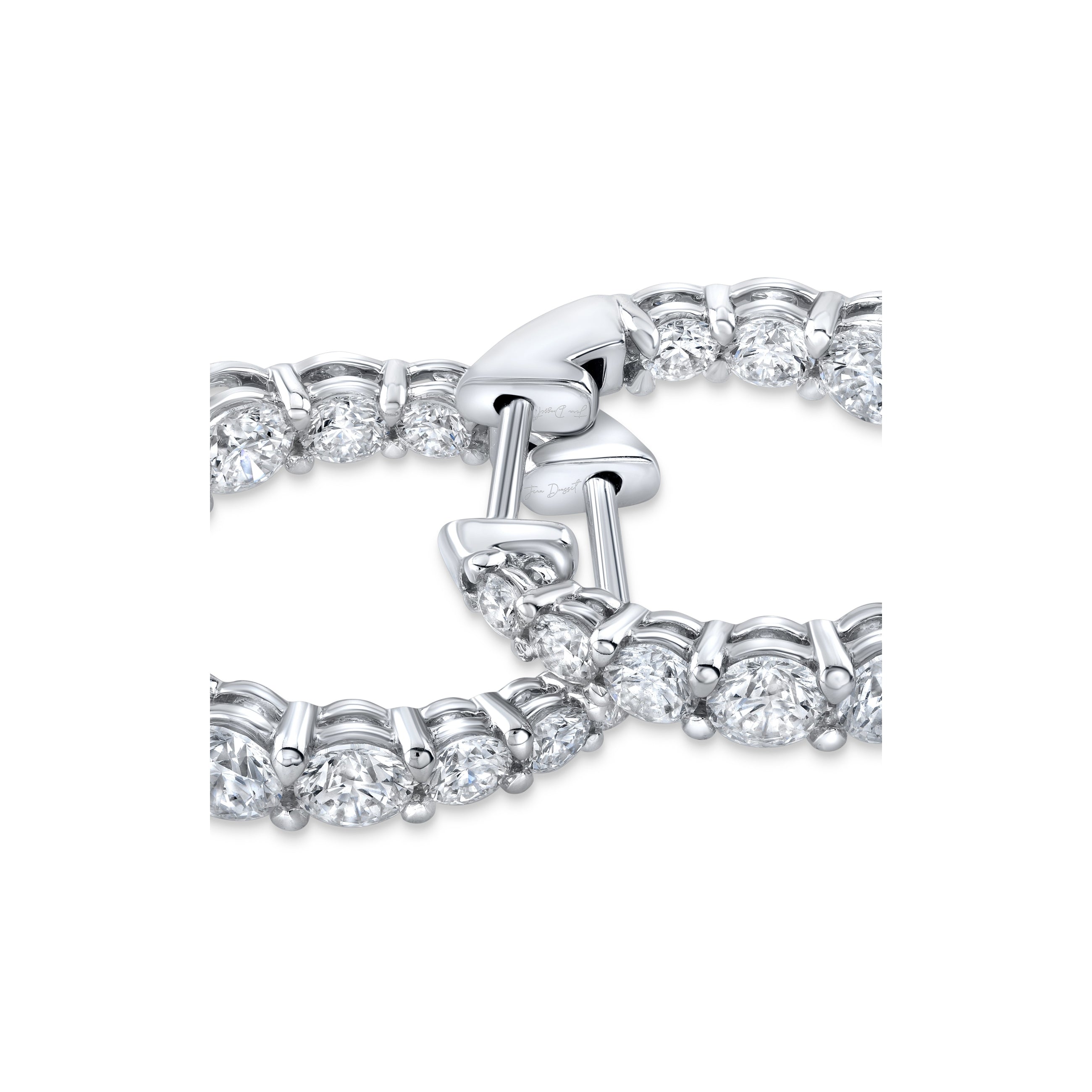 Olivia Lab Diamond Graduated Hoops