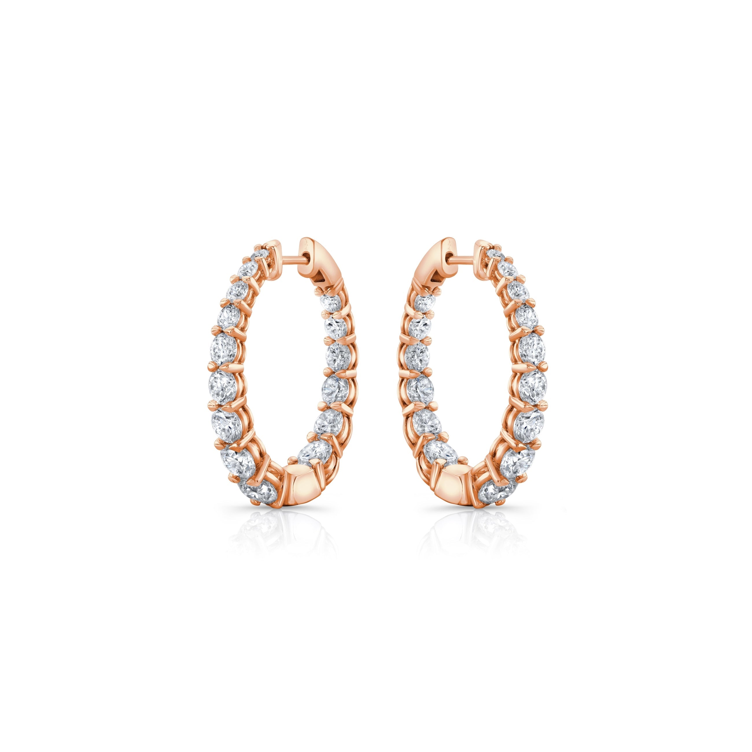 Olivia Lab Diamond Graduated Hoops