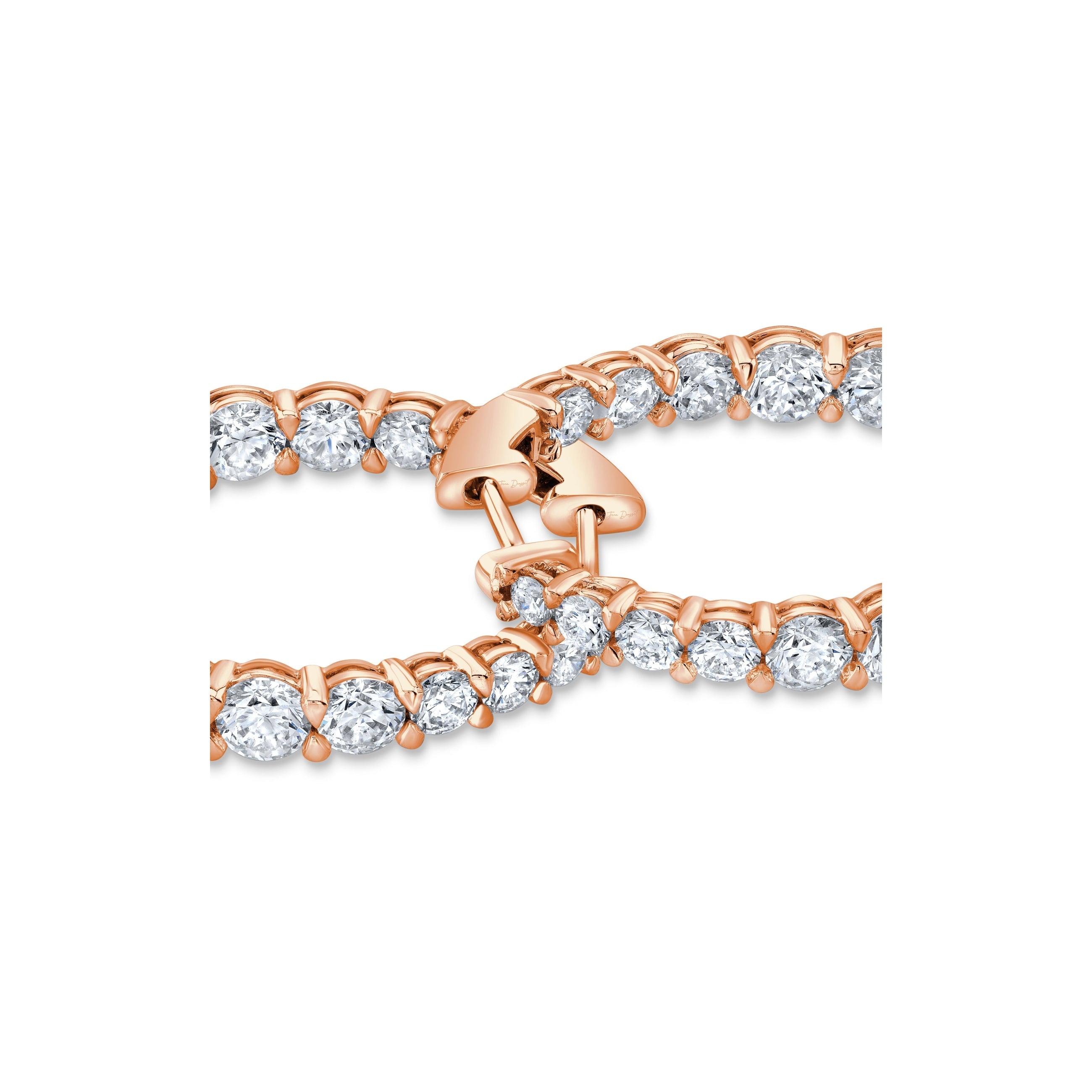 Olivia Lab Diamond Graduated Hoops