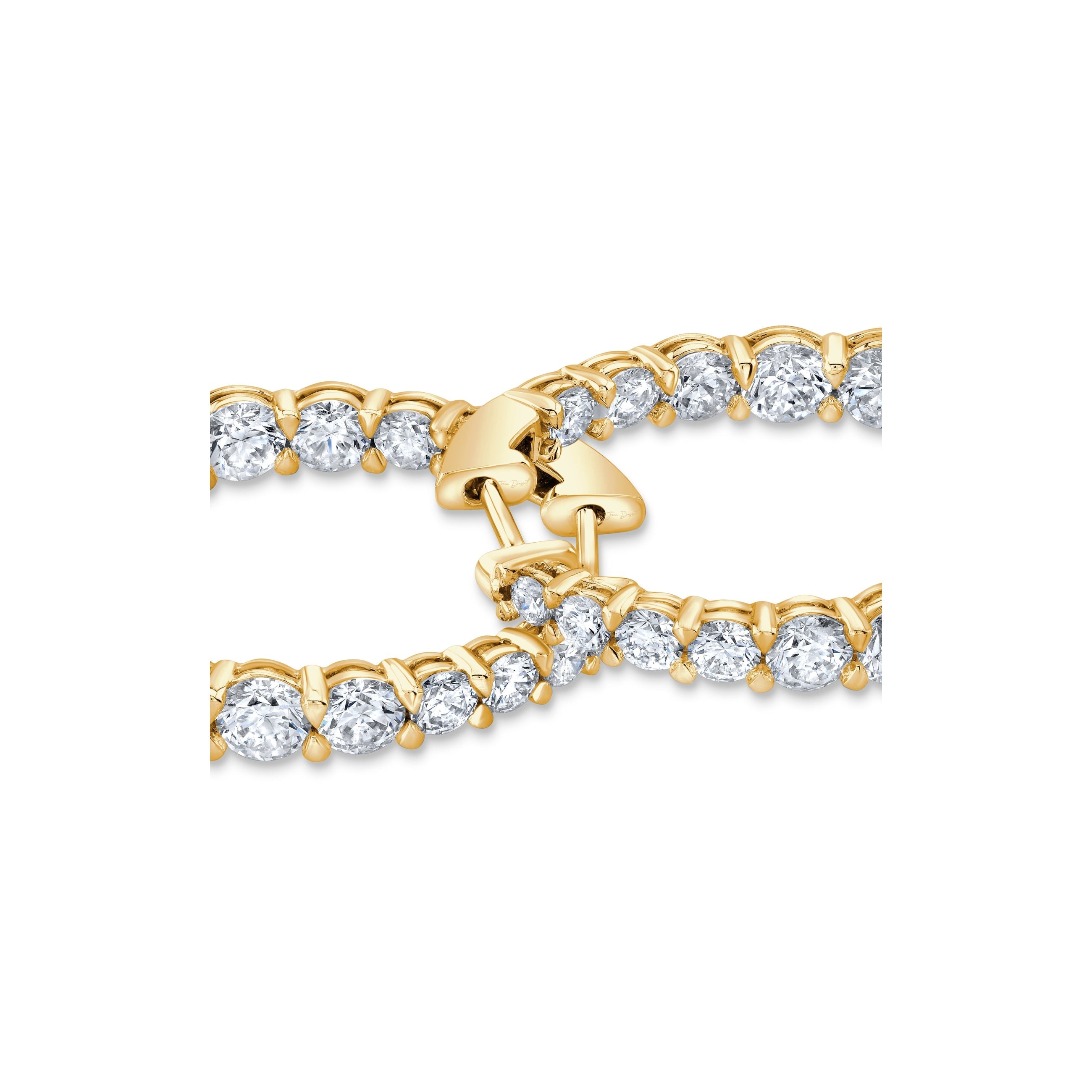 Olivia Lab Diamond Graduated Hoops