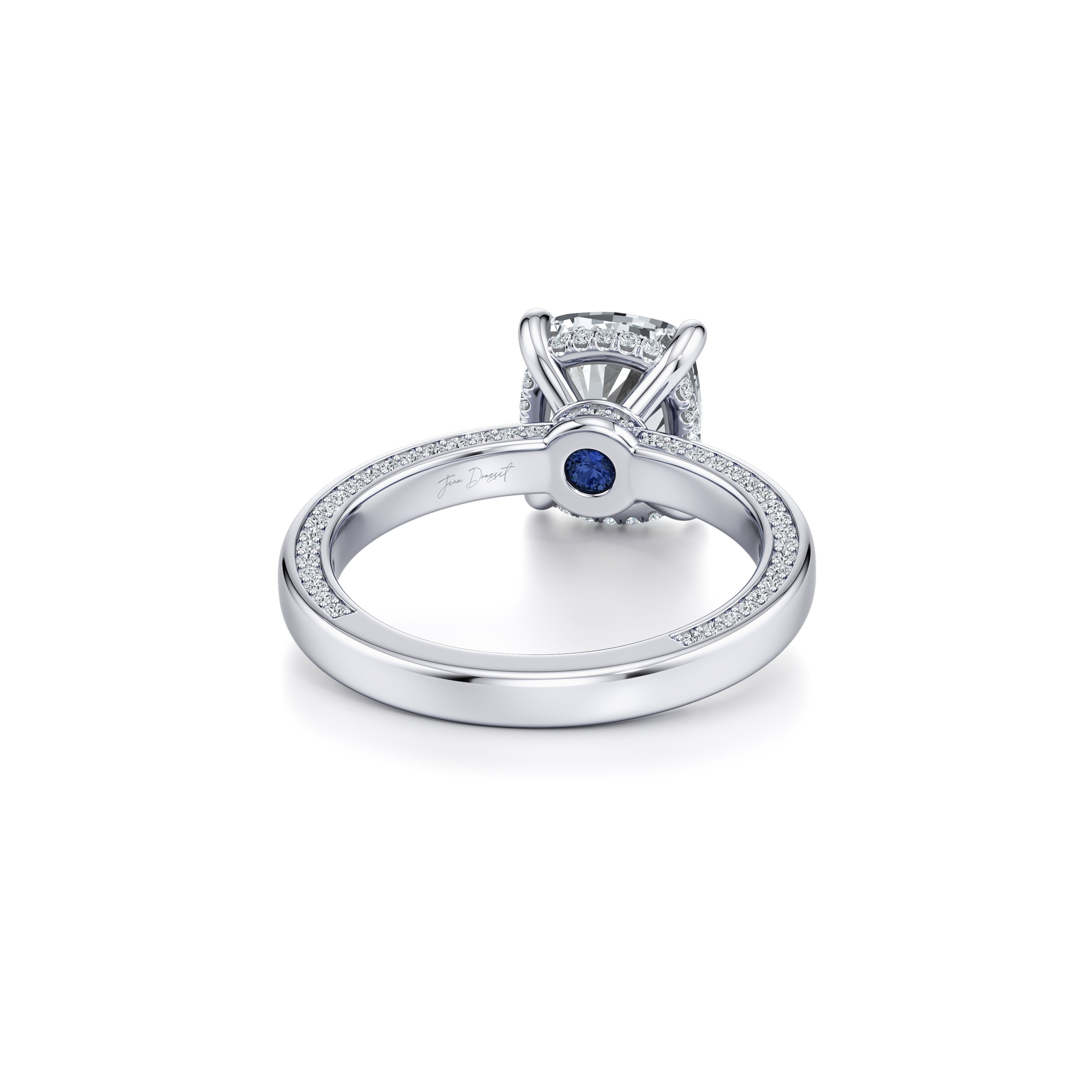 Hayden Antique Cushion Cut Solitaire Lab Diamond Engagement Ring