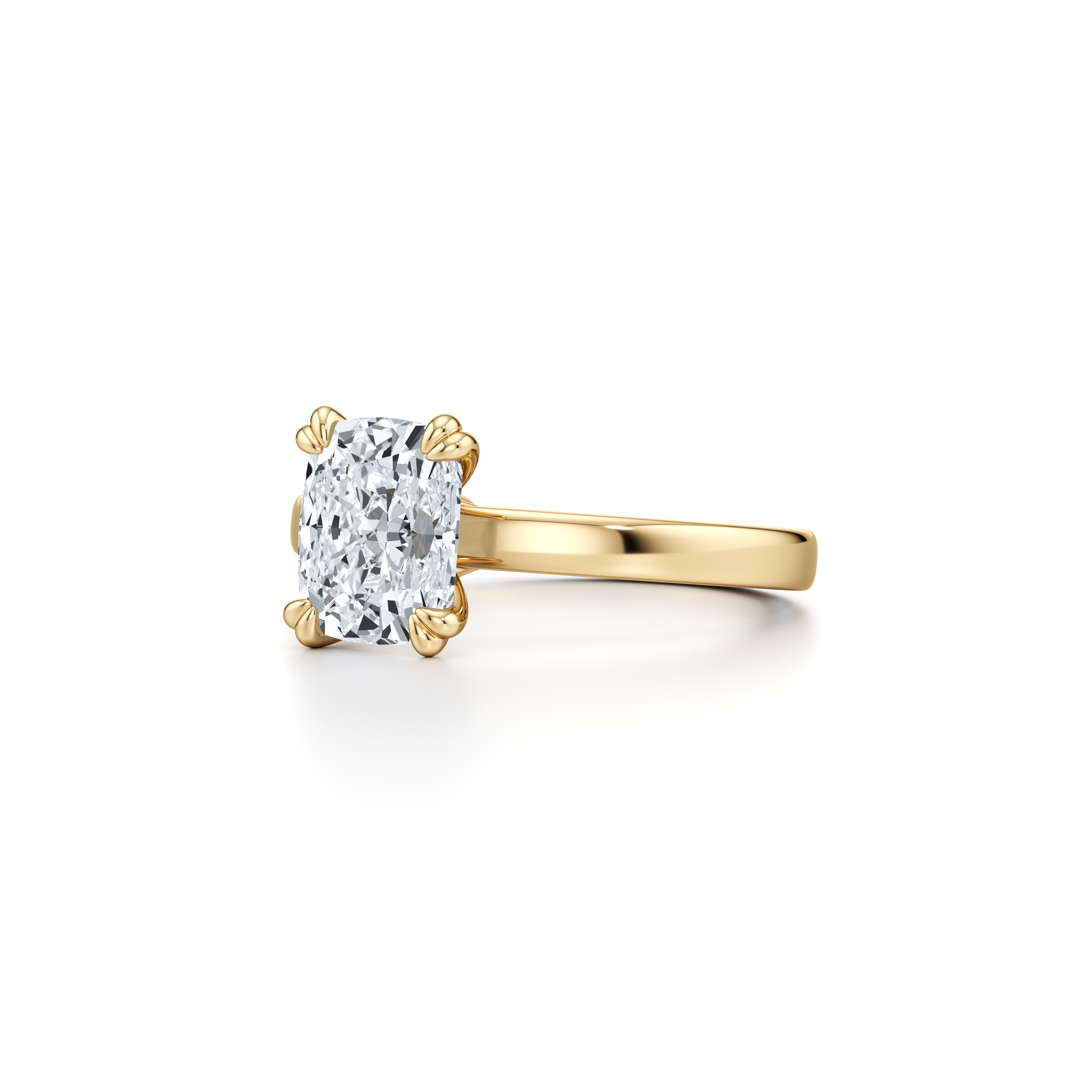 Hayden JD Signature Cushion Cut Solitaire Lab Diamond Engagement Ring
