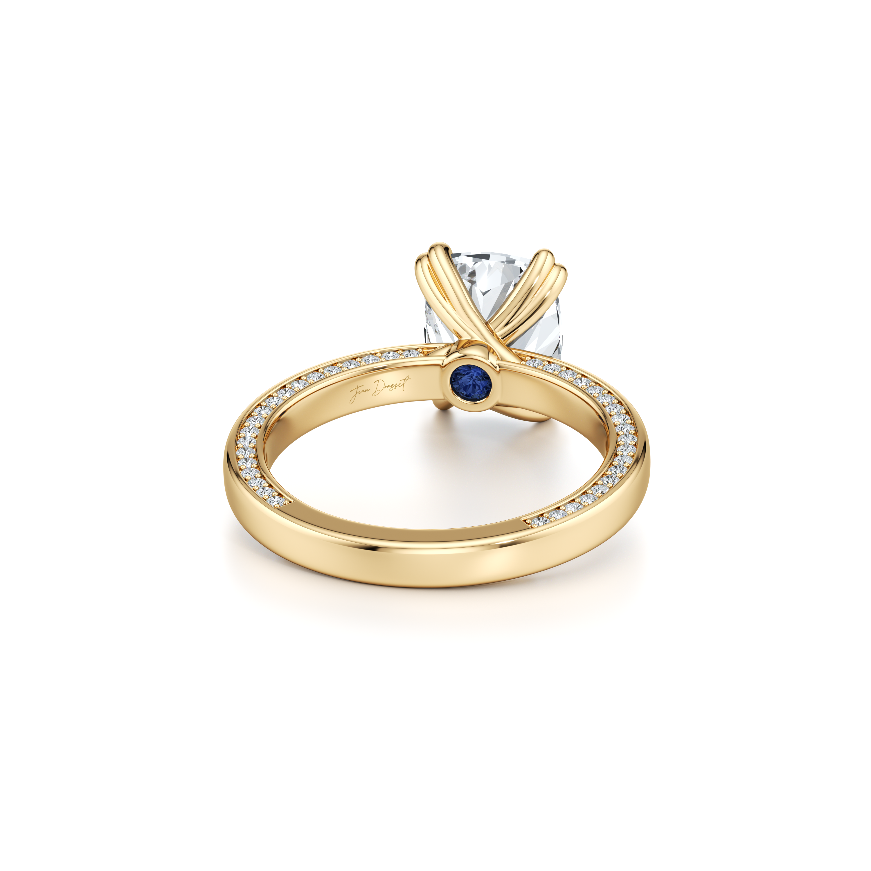 Hayden JD Signature Cushion Cut Solitaire Lab Diamond Engagement Ring