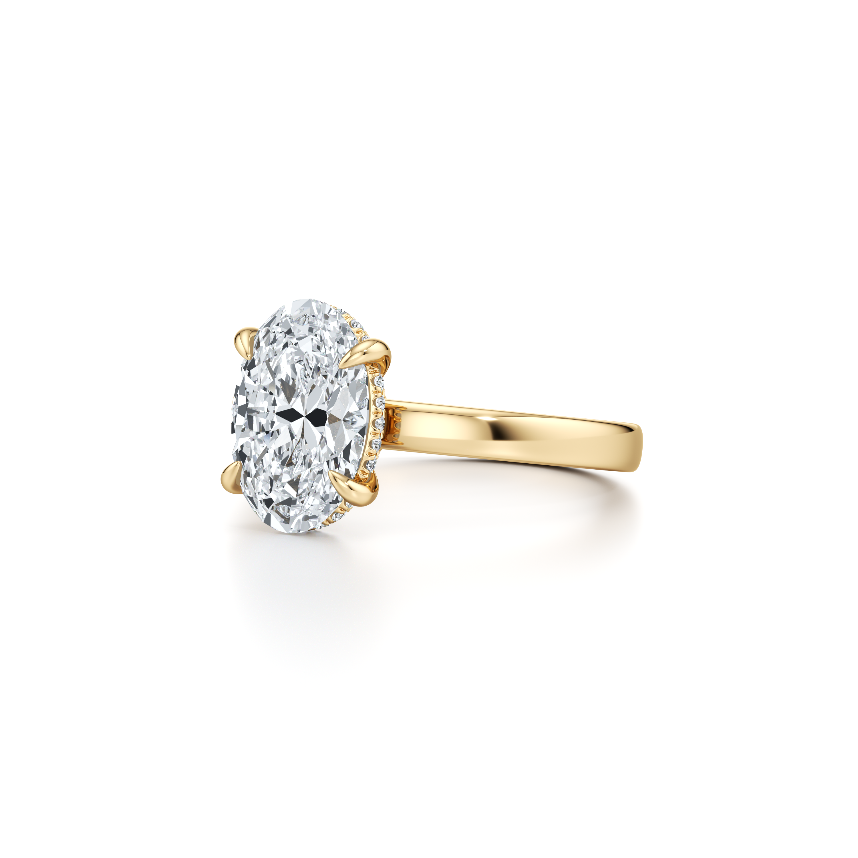 Hayden Oval Cut Solitaire Lab Diamond Engagement Ring