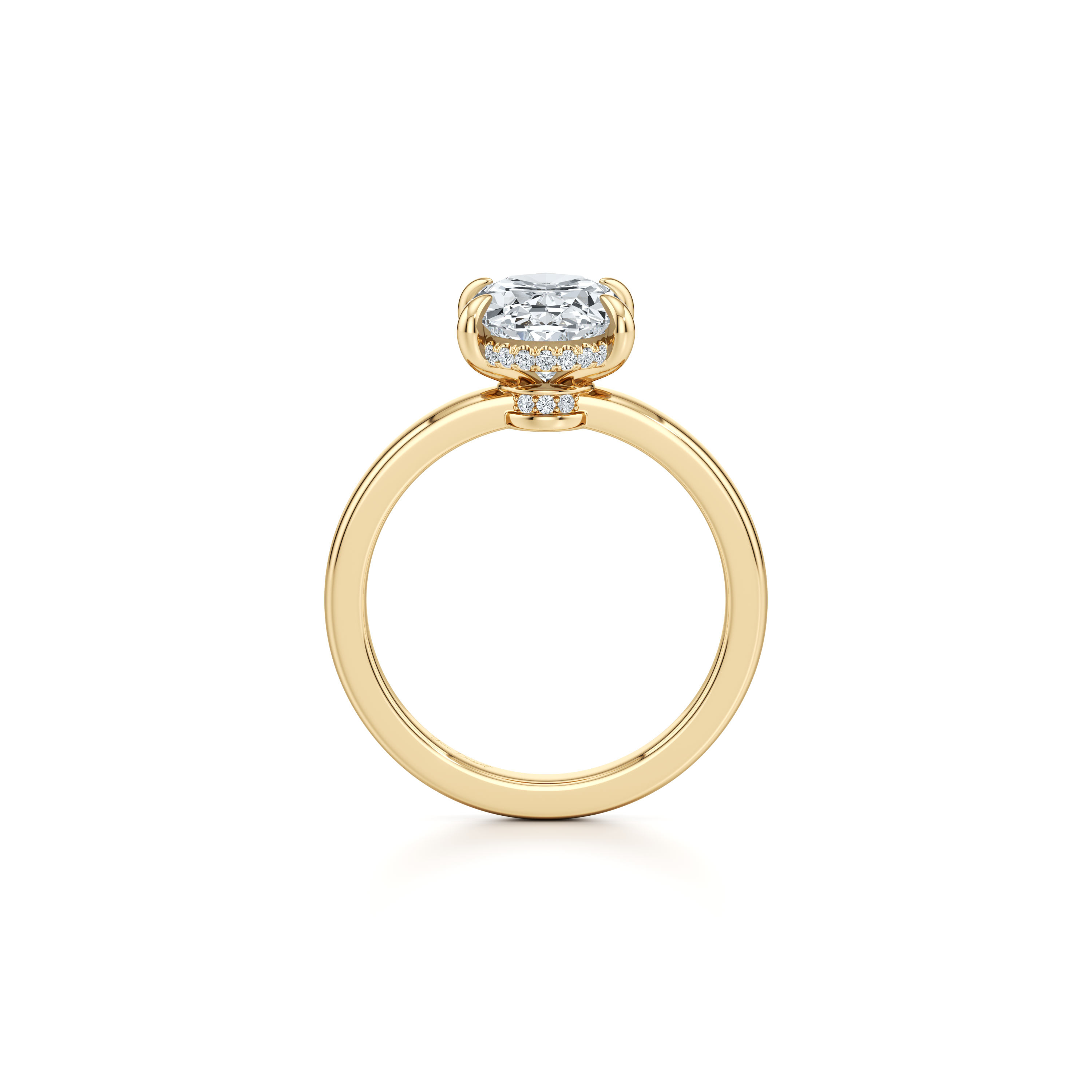 Hayden Oval Cut Solitaire Lab Diamond Engagement Ring
