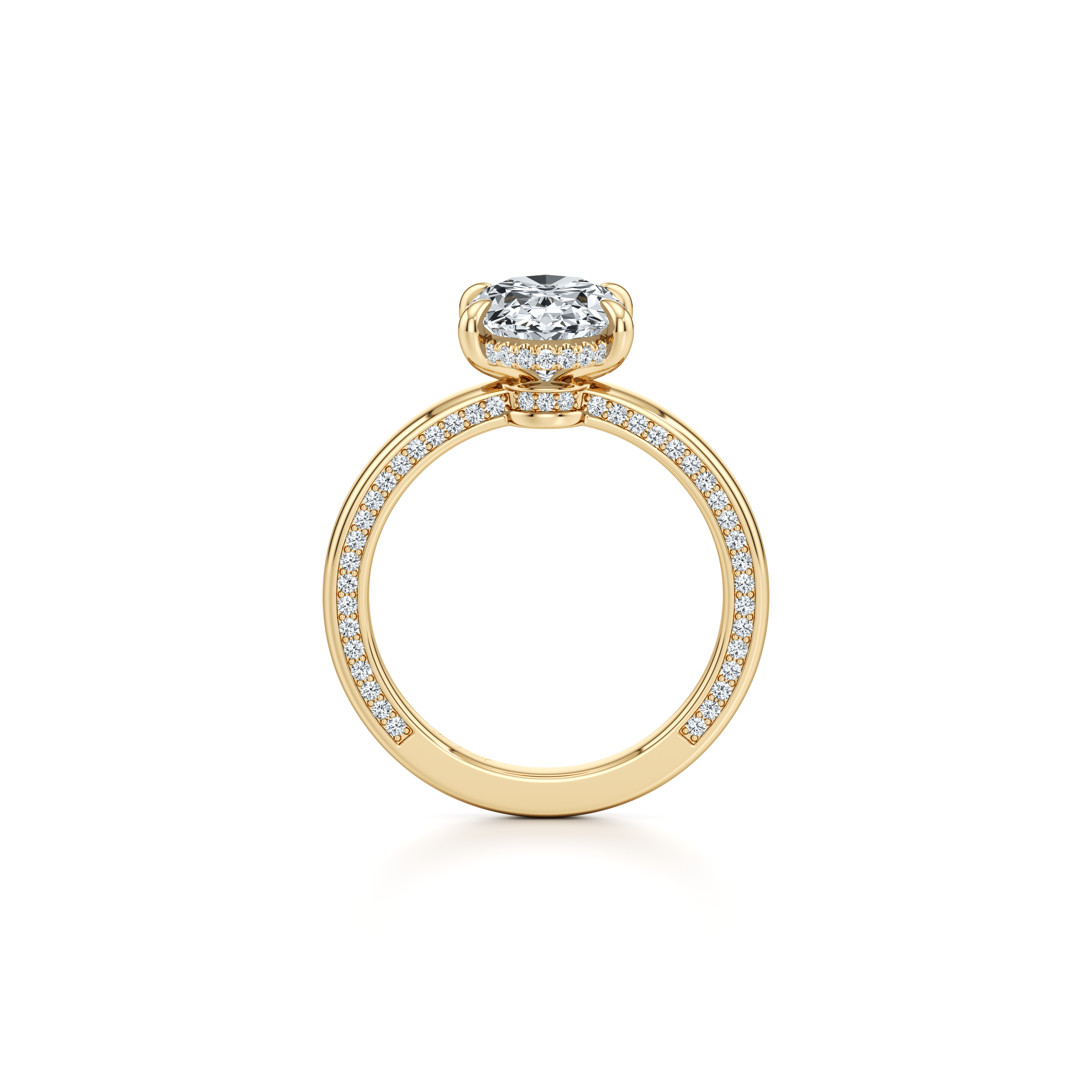 Hayden Oval Cut Solitaire Lab Diamond Engagement Ring