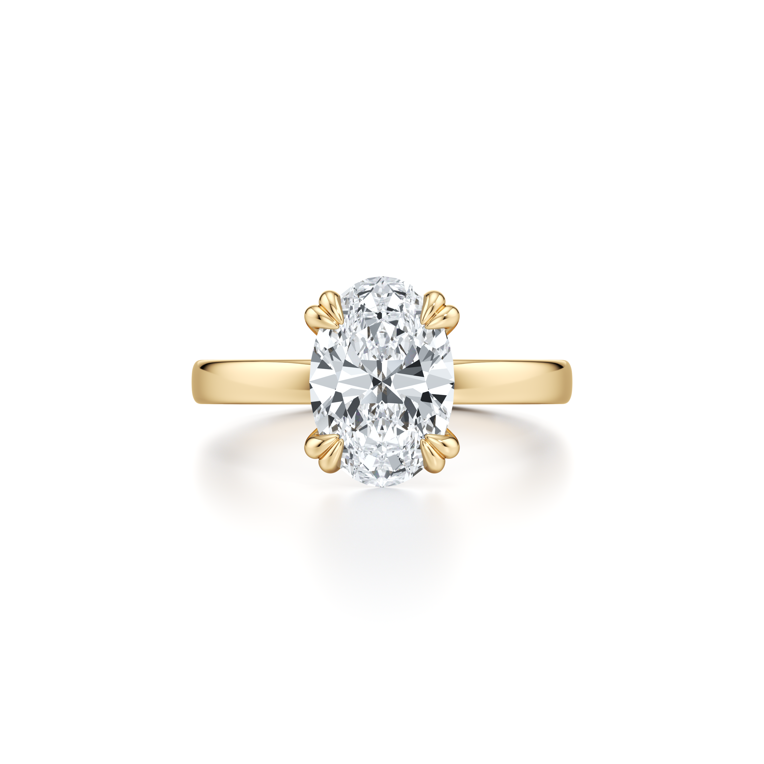 Hayden JD Signature Oval Solitaire Lab Diamond Engagement Ring