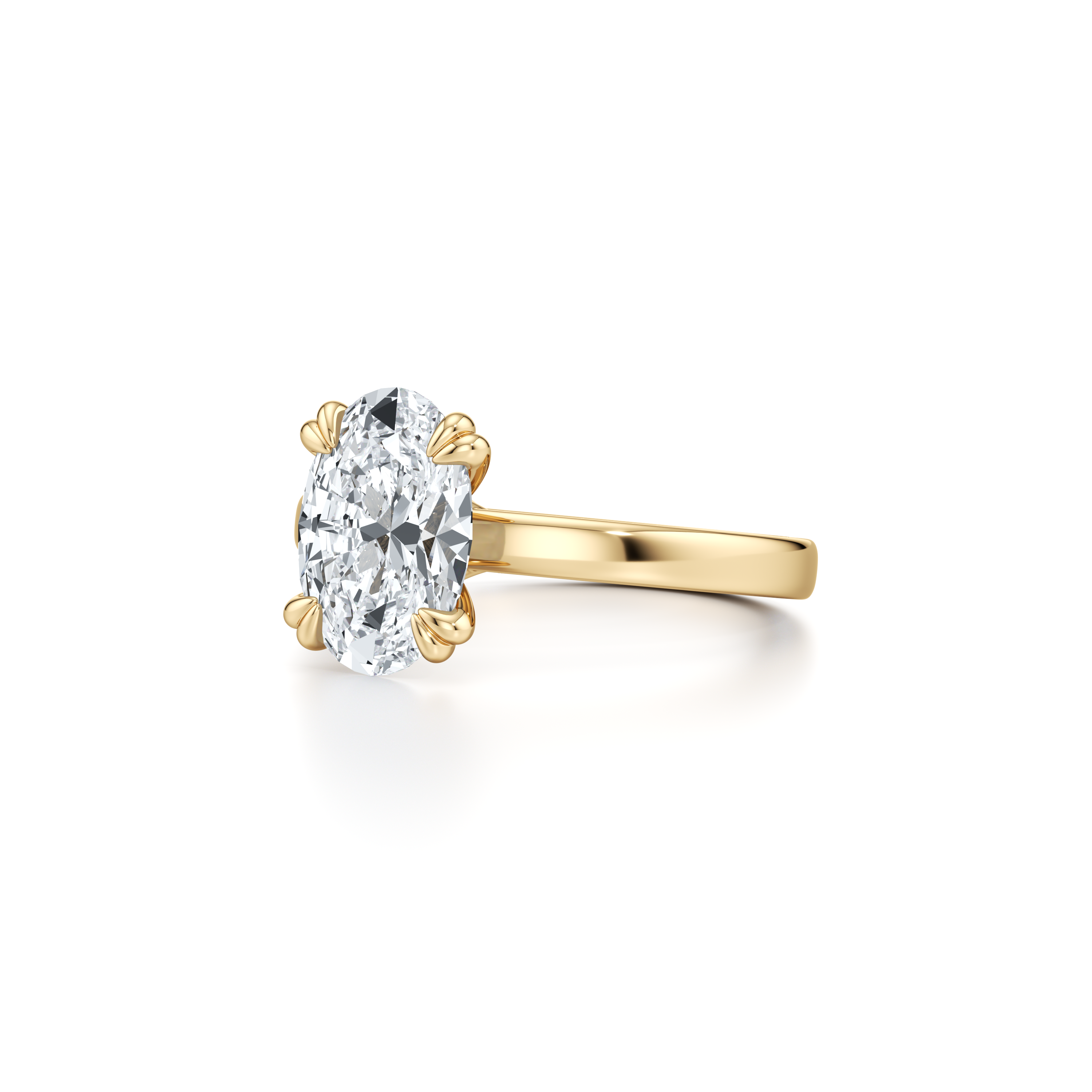 Hayden JD Signature Oval Solitaire Lab Diamond Engagement Ring