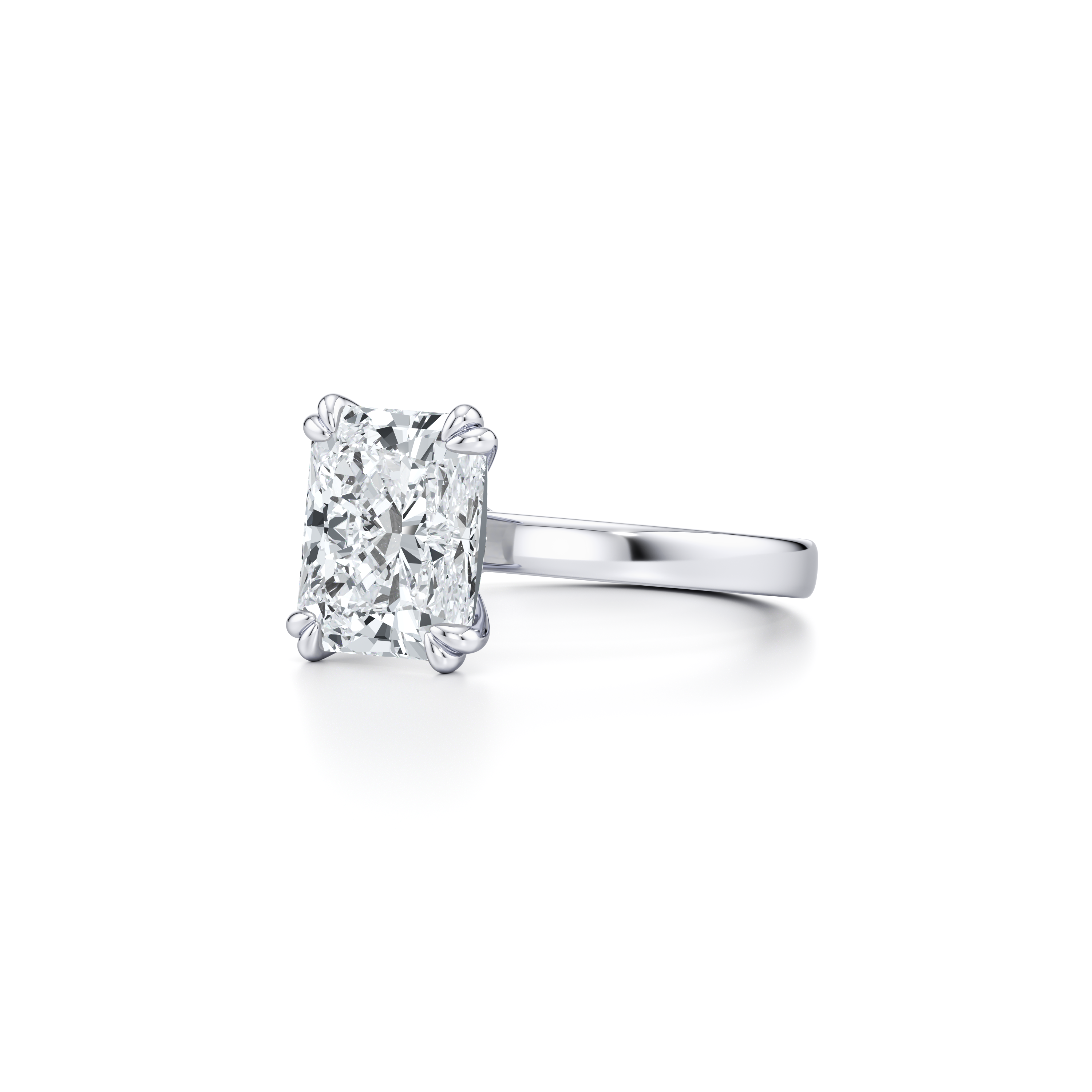 Hayden JD Signature Radiant Solitaire Lab Diamond Engagement Ring