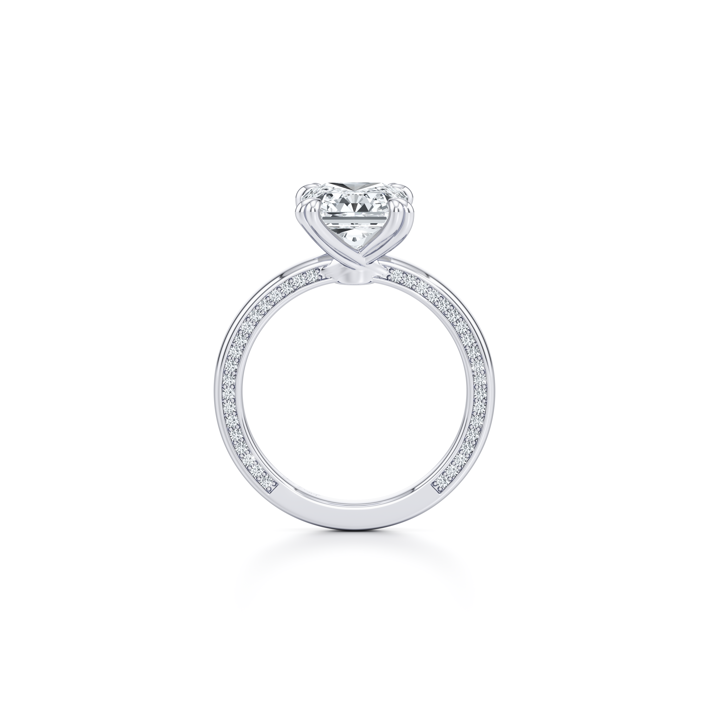 Hayden JD Signature Radiant Solitaire Lab Diamond Engagement Ring