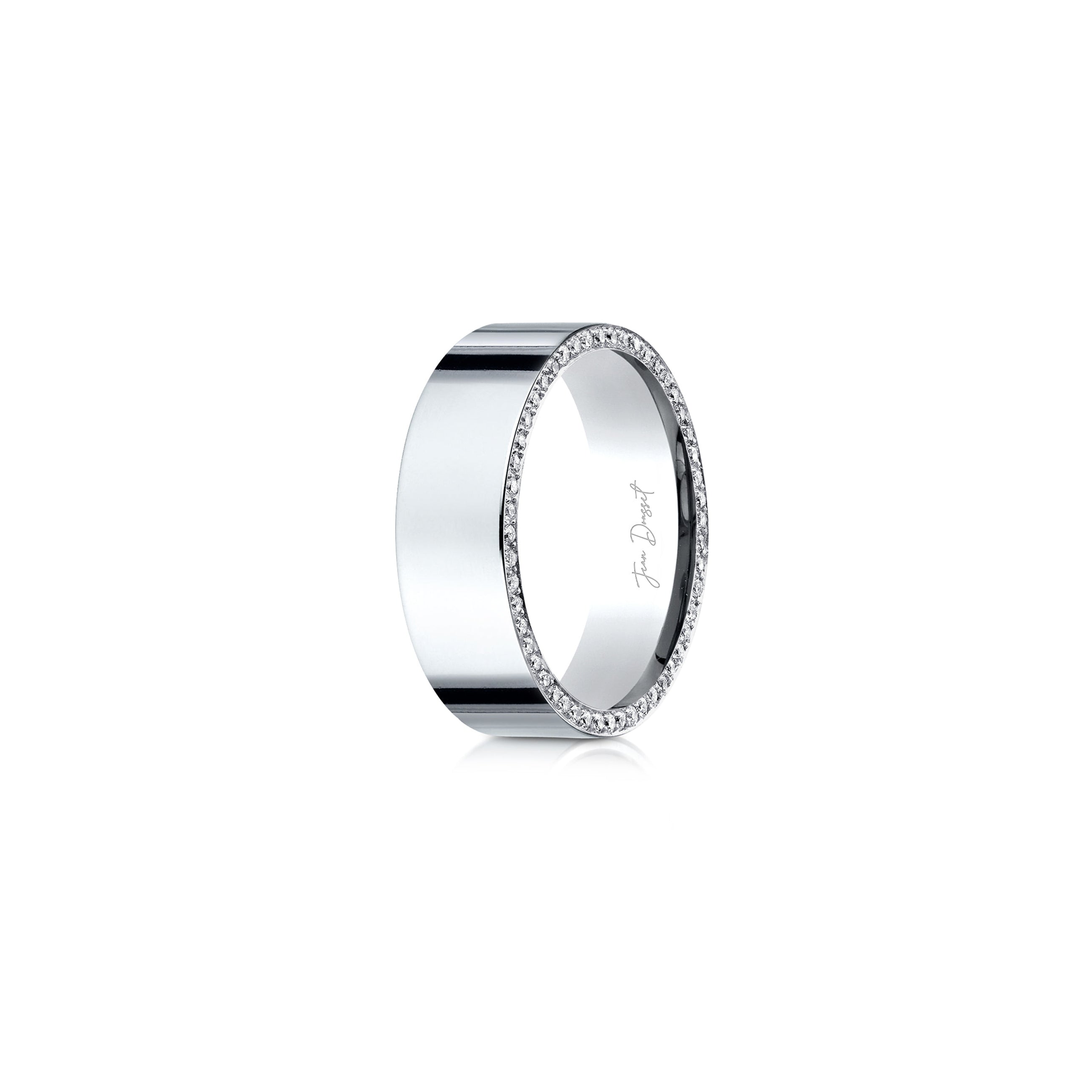 Precious Metal:18k White Gold;Finish:High Polished
