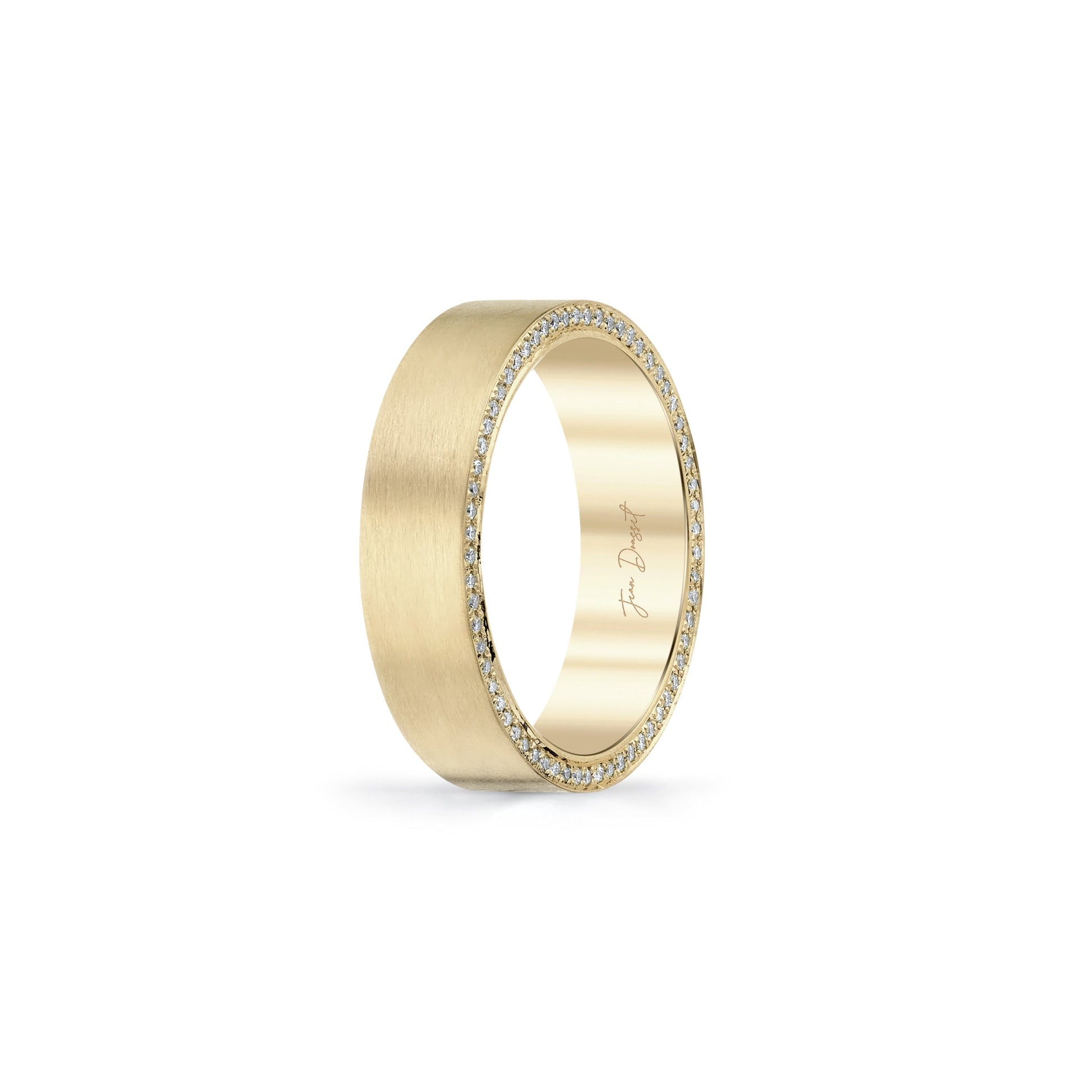 Precious Metal:18k Yellow Gold;Finish:Satin Finished