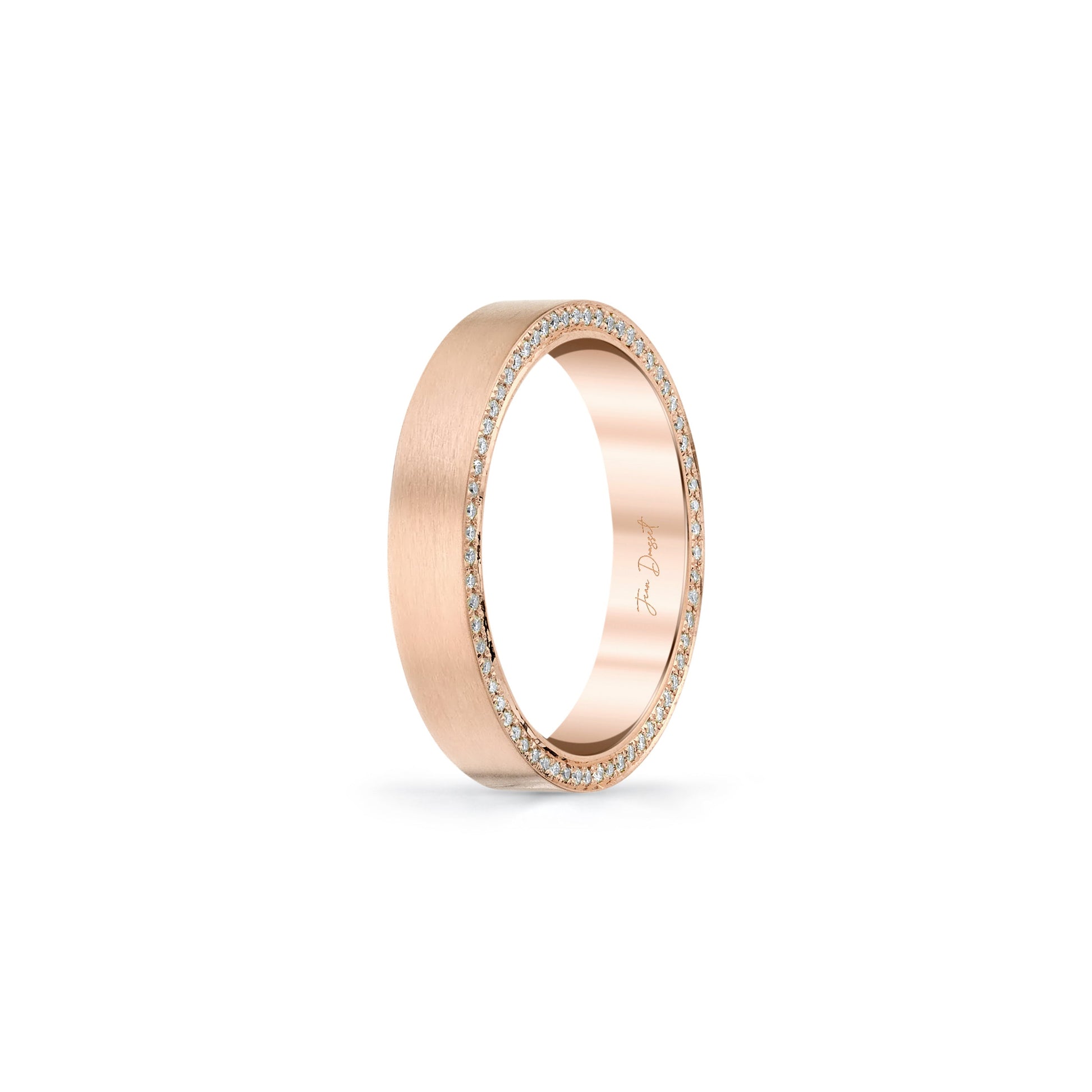 Precious Metal:18k Rose Gold;Finish:Satin Finished