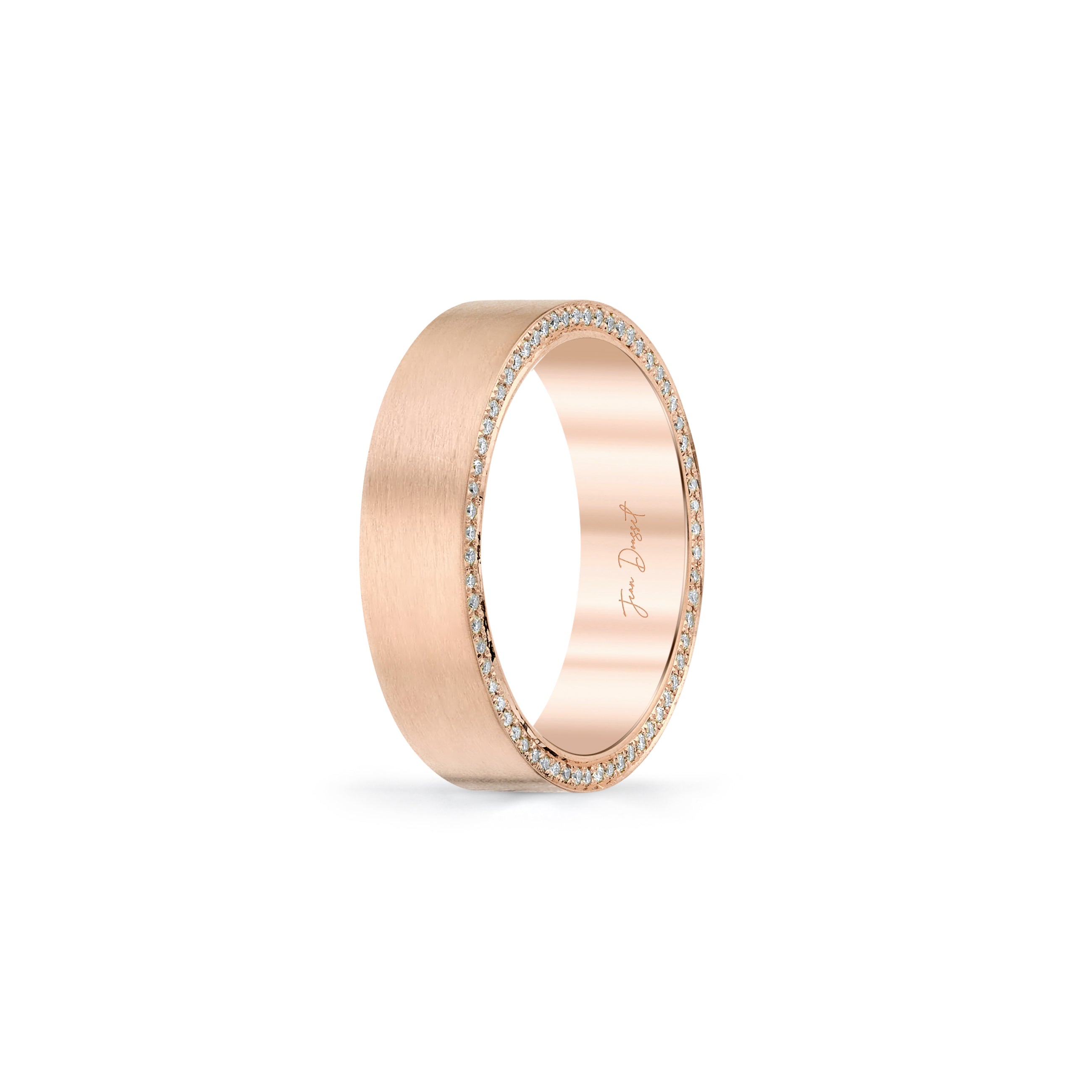 Precious Metal:18k Rose Gold;Finish:Satin Finished