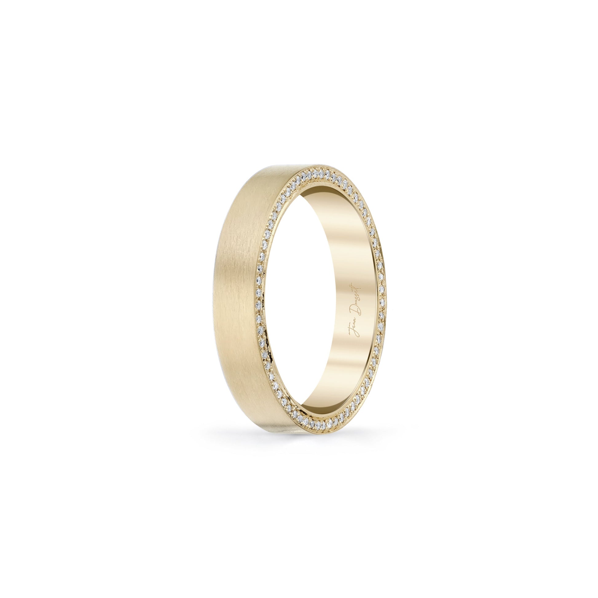 Precious Metal:18k Yellow Gold;Finish:Satin Finished