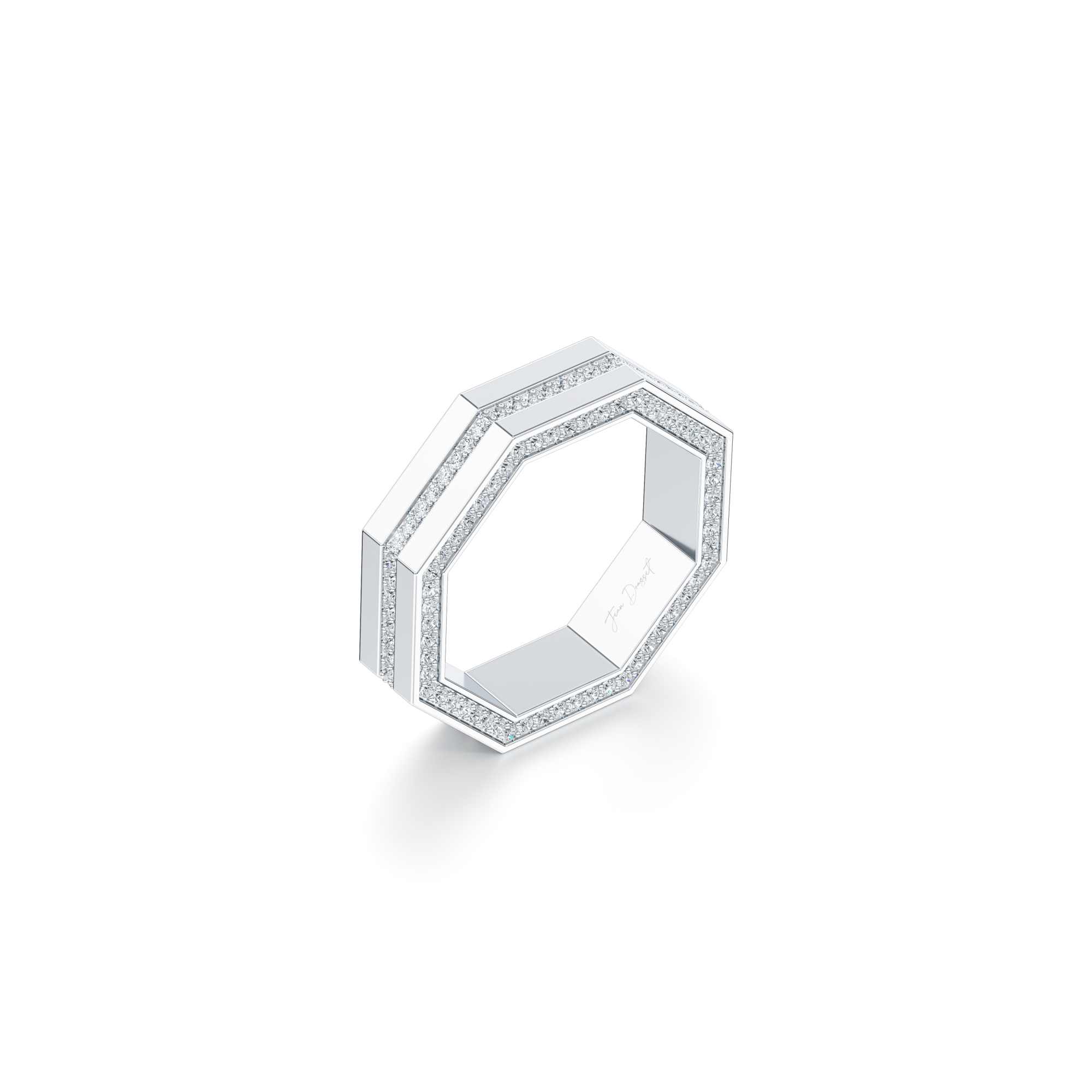 Hayden Pavé Channel Octagon Band