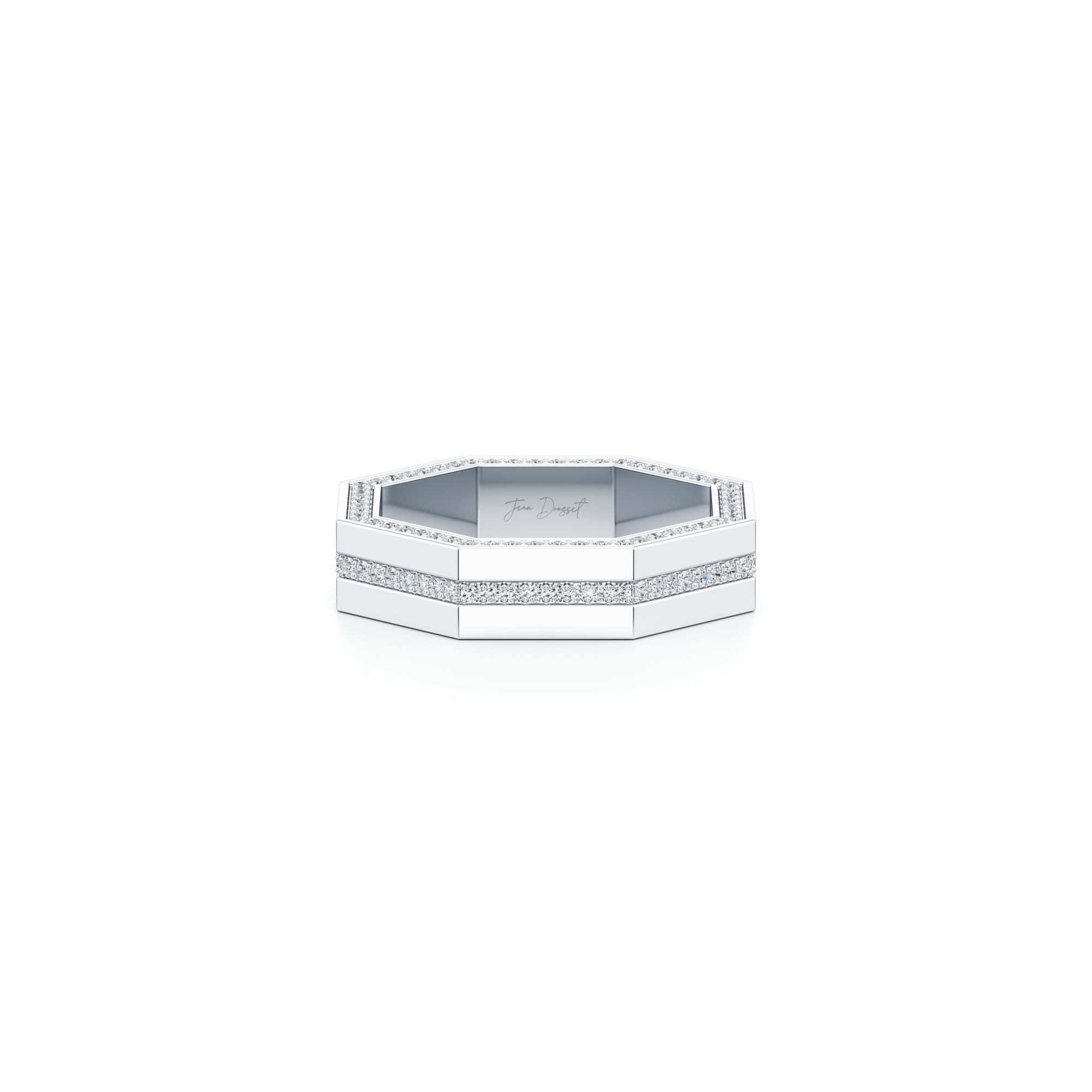 Hayden Pavé Channel Octagon Band
