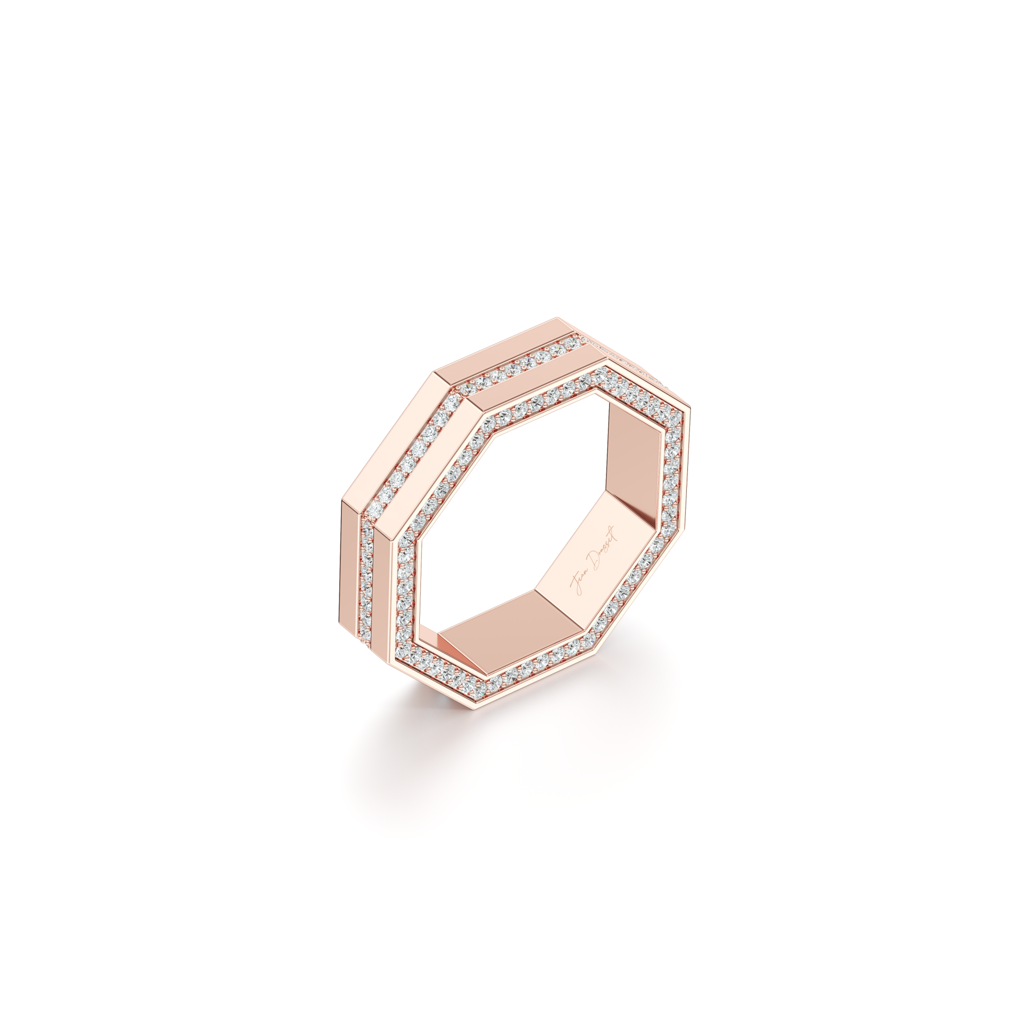 Hayden Pavé Channel Octagon Band