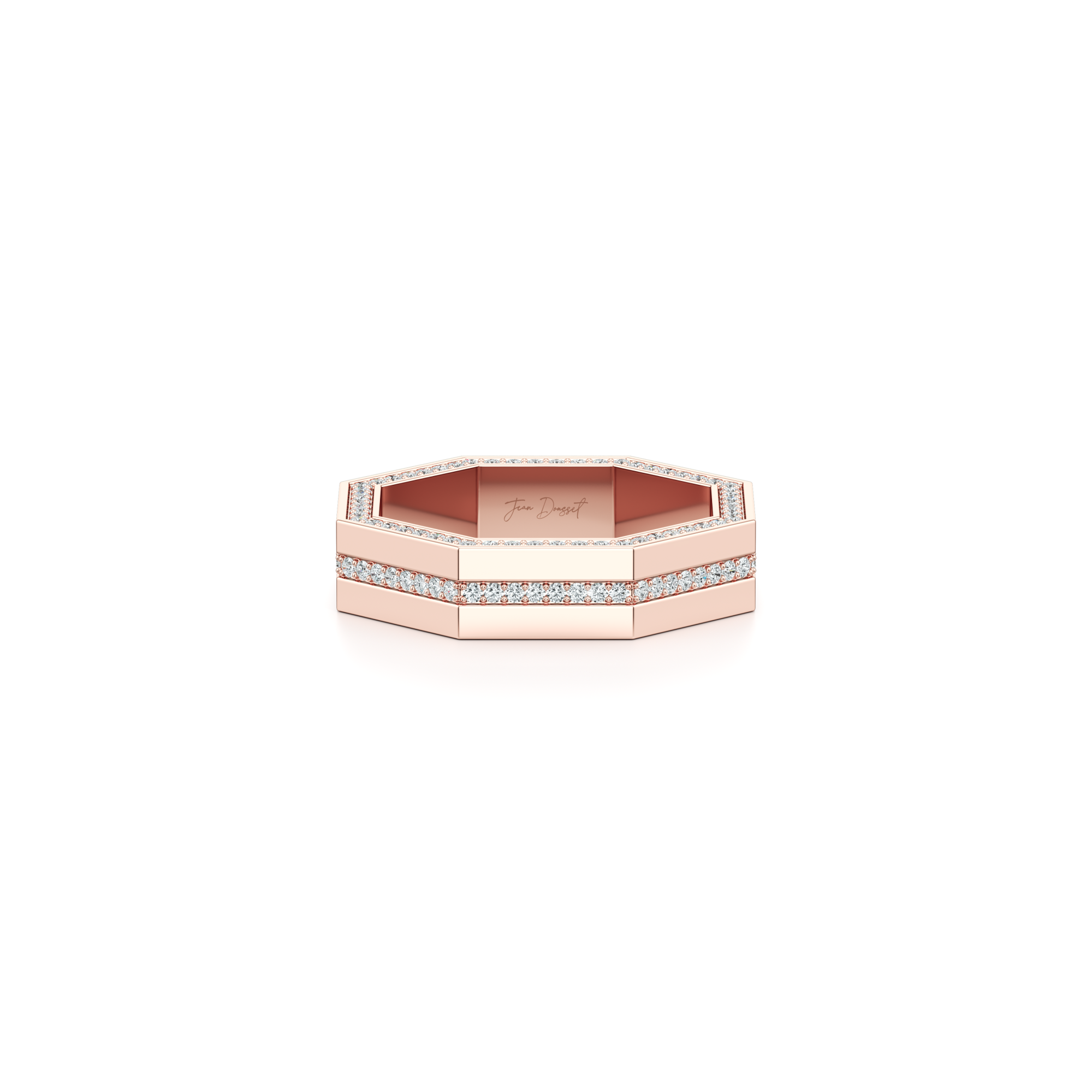 Hayden Pavé Channel Octagon Band