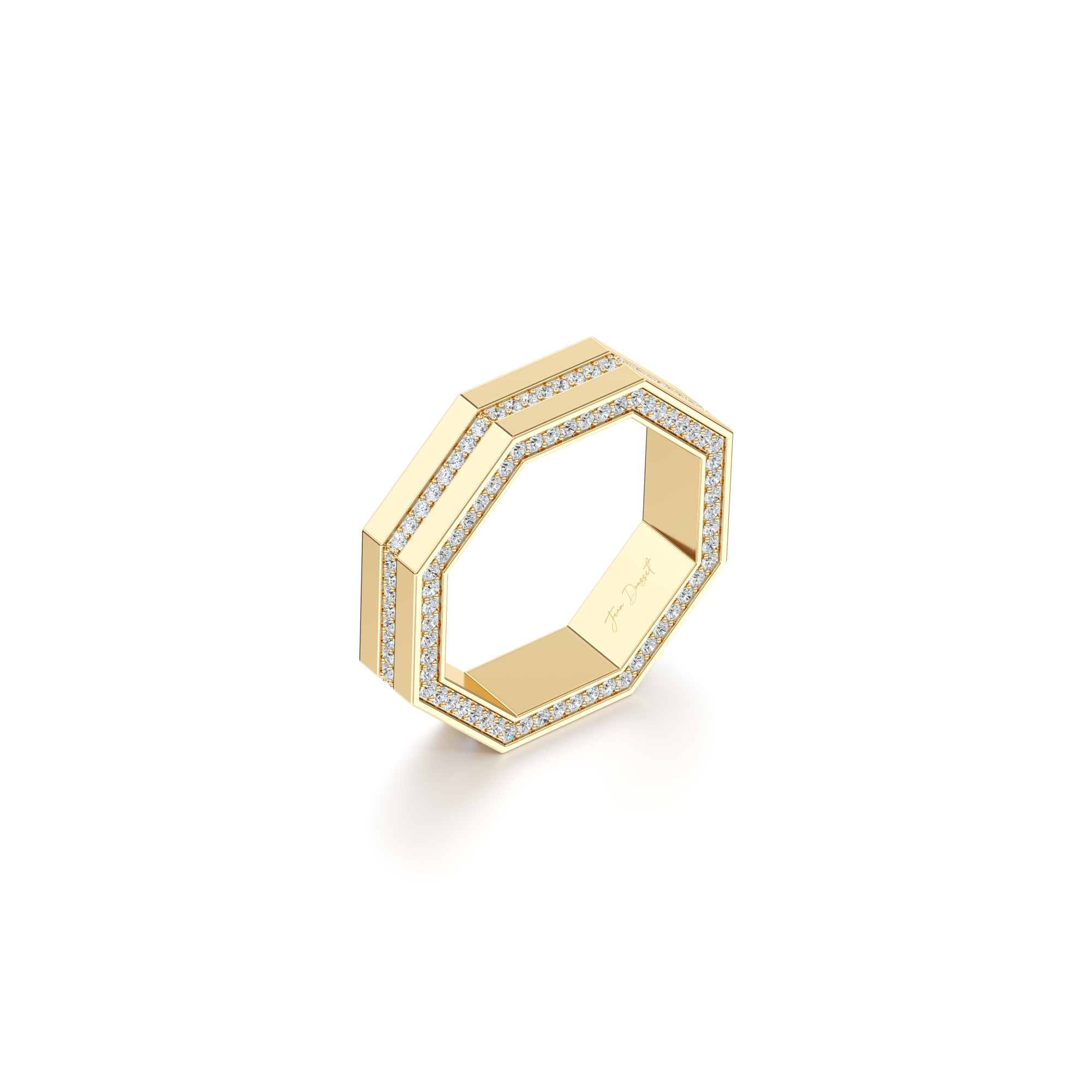 Hayden Pavé Channel Octagon Band