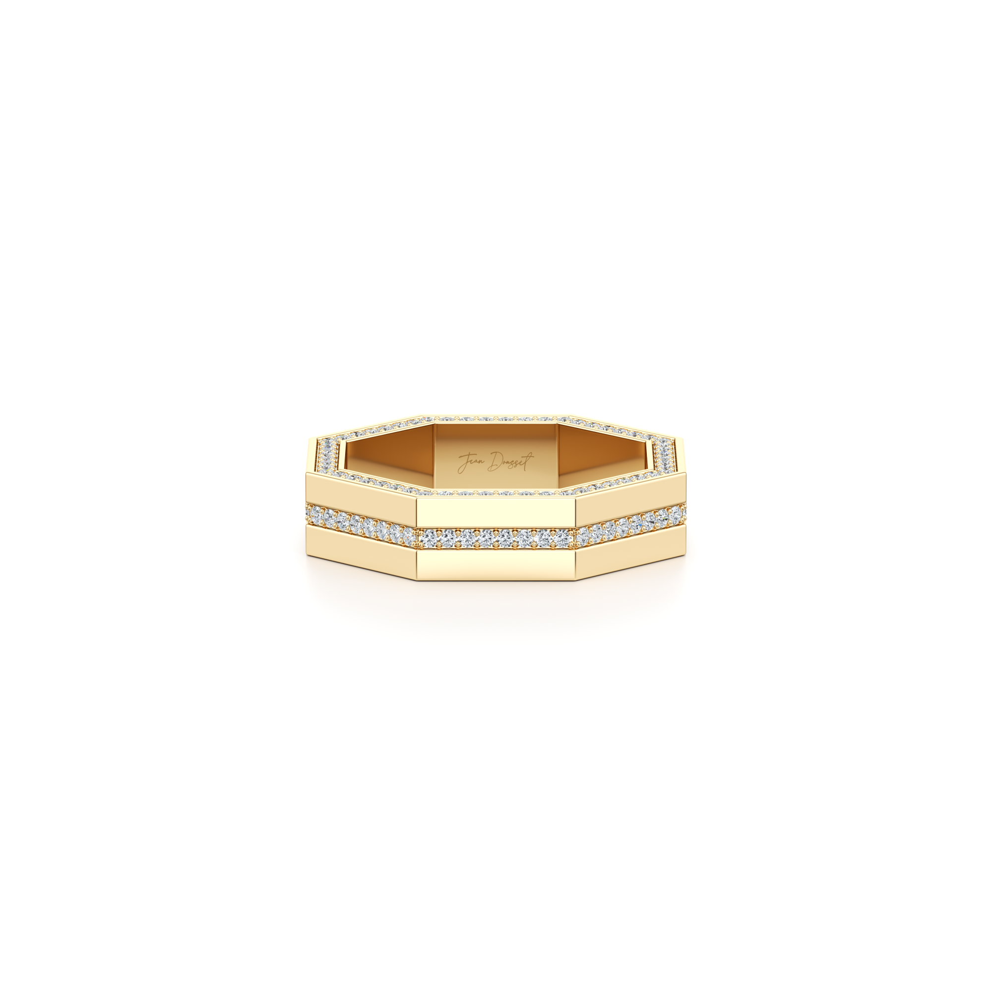 Hayden Pavé Channel Octagon Band