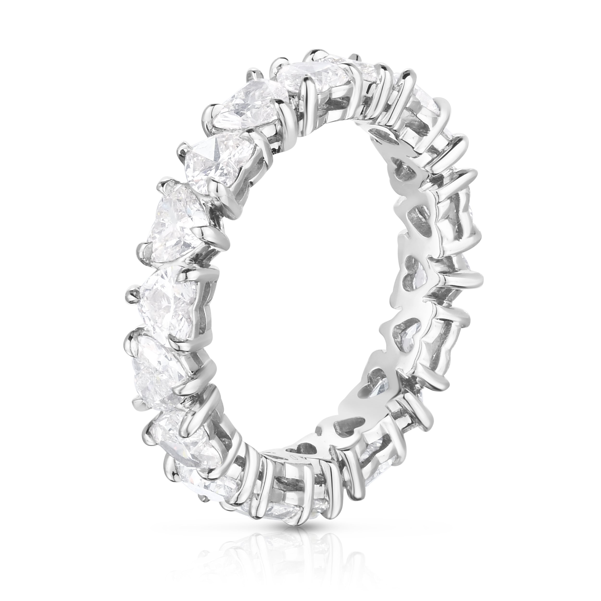 Heart Shape Diamond Eternity Band