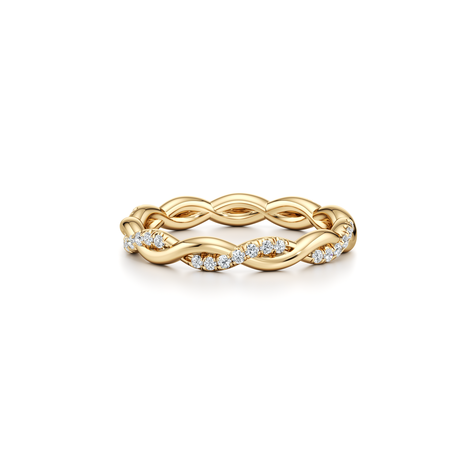 Precious Metal:18k Yellow Gold;Band Style:Aerial