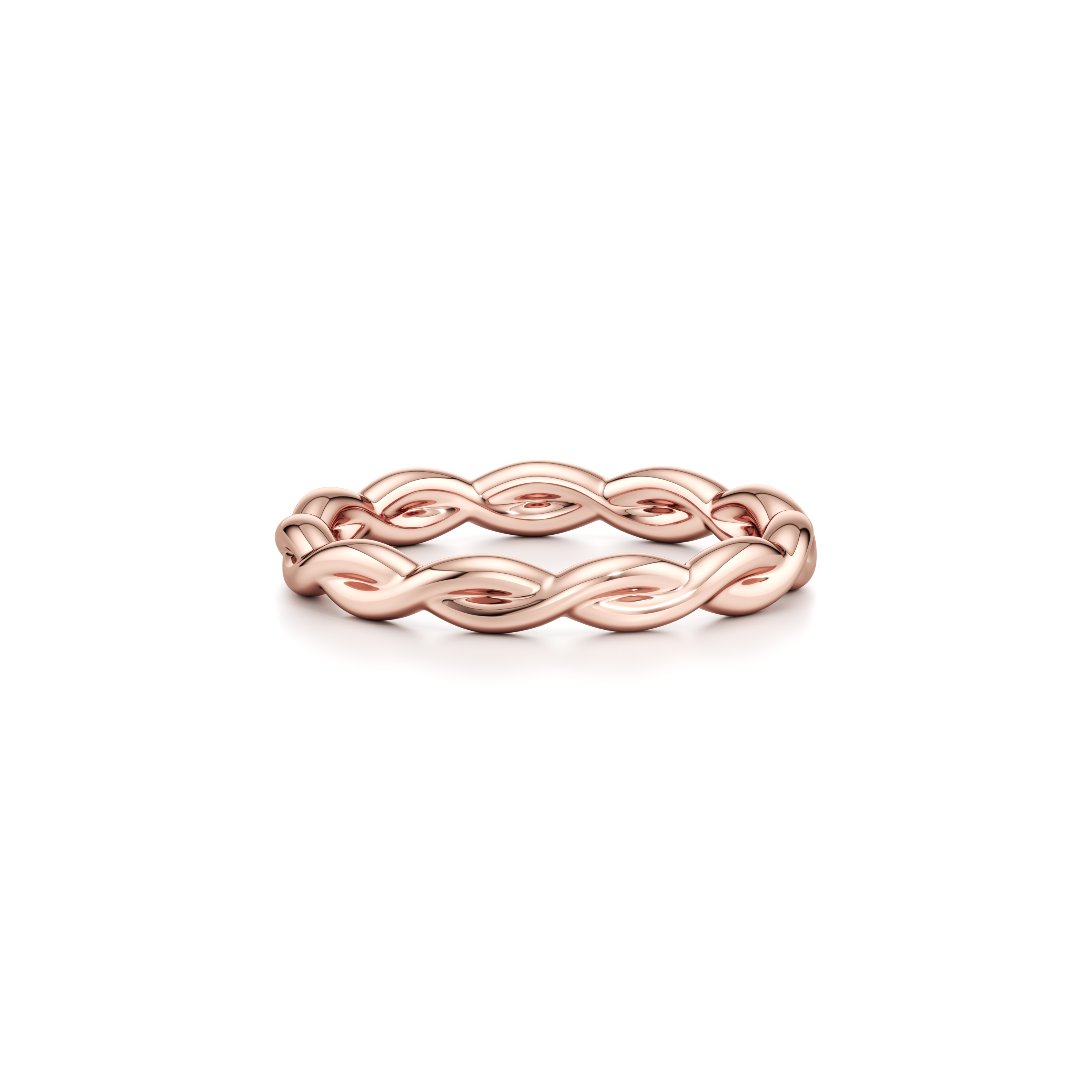 Precious Metal:18k Rose Gold;Band Style:High Polish