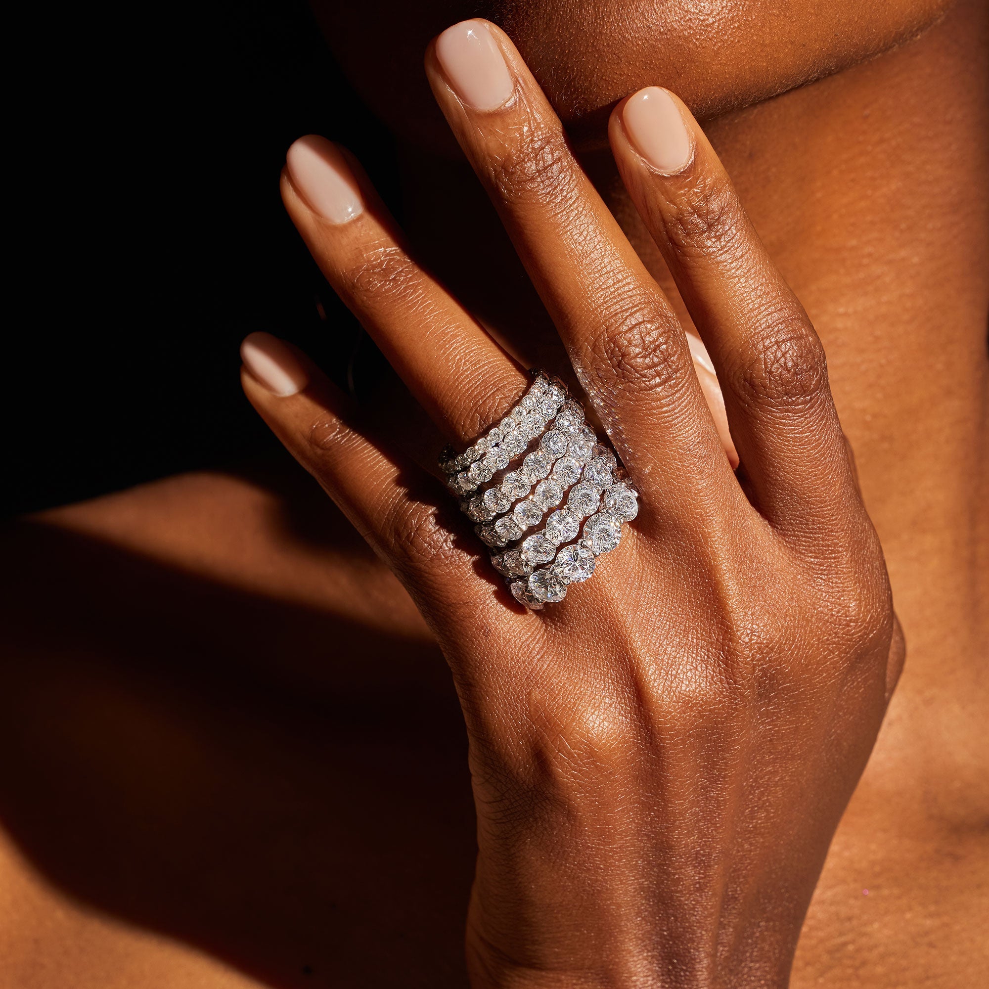 Olivia Round Brilliant Lab Diamond Eternity Band