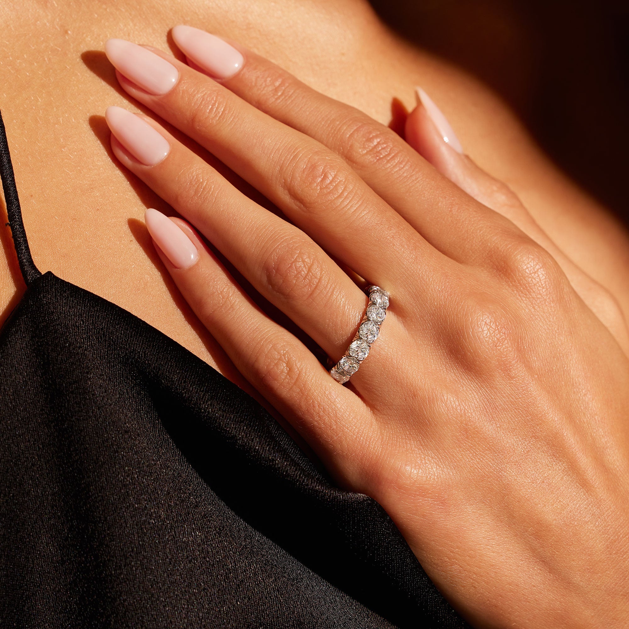 Audrey Large Lab Diamond Eternity Band