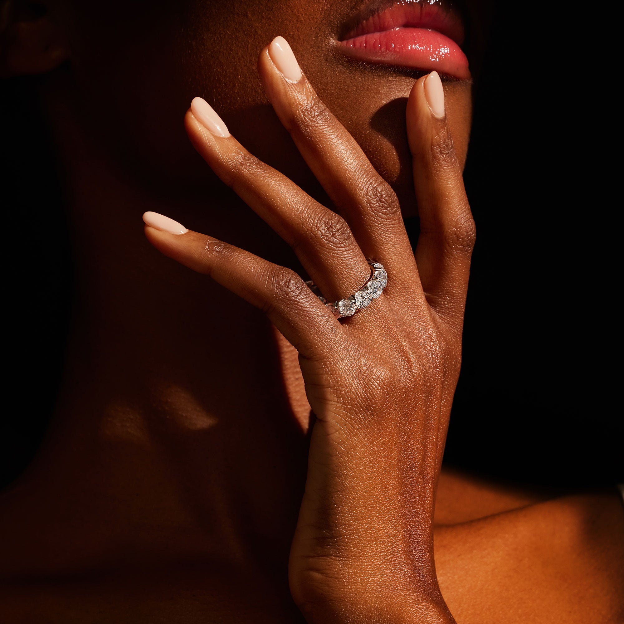 Audrey Large Lab Diamond Eternity Band