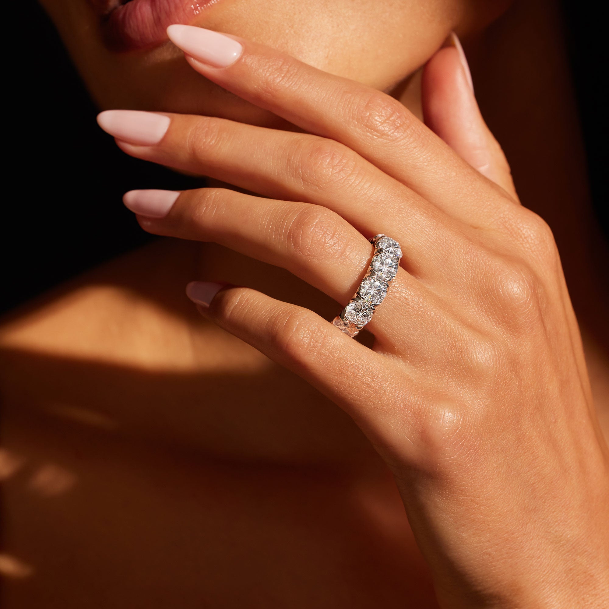 Audrey Large Lab Diamond Eternity Band