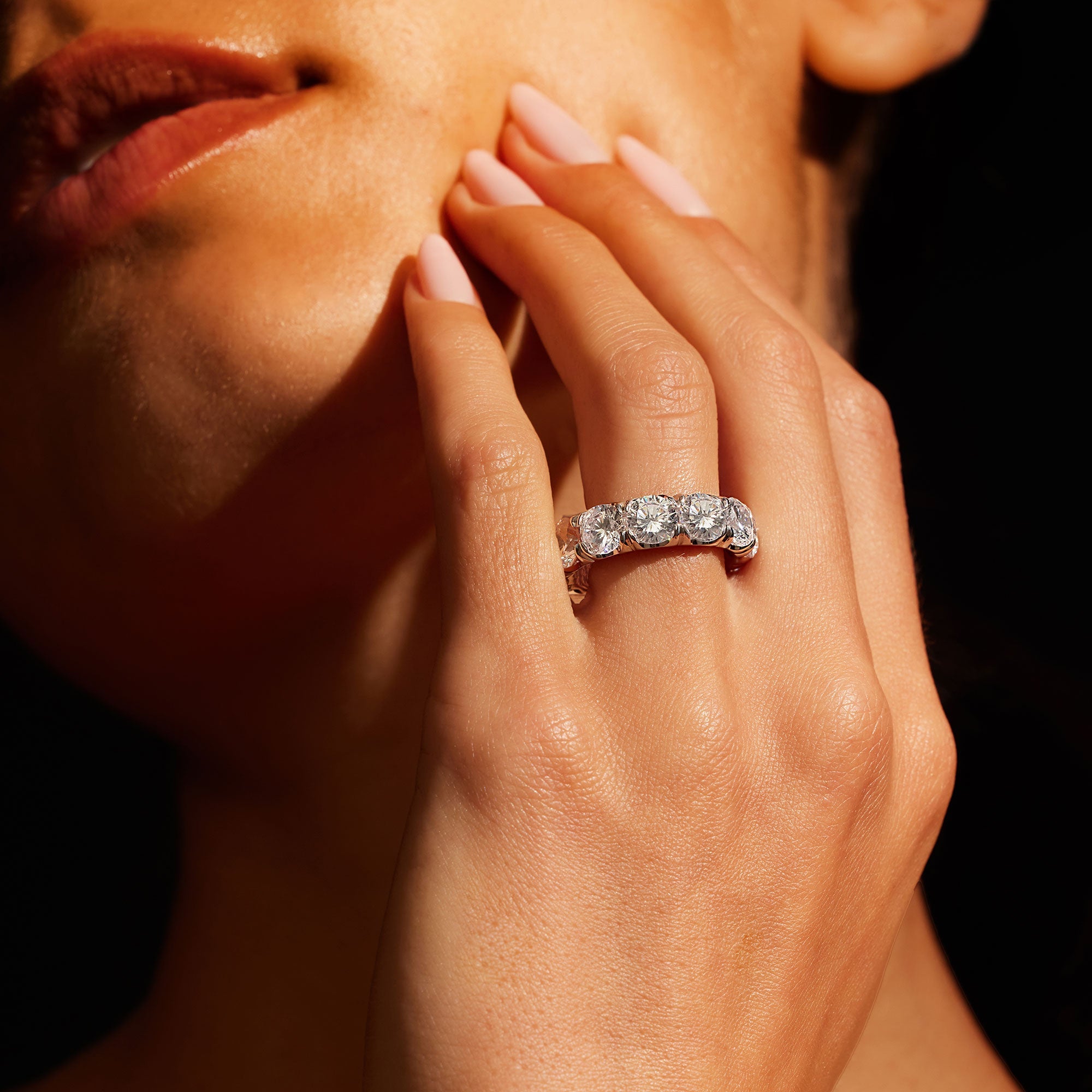 Audrey Large Lab Diamond Eternity Band