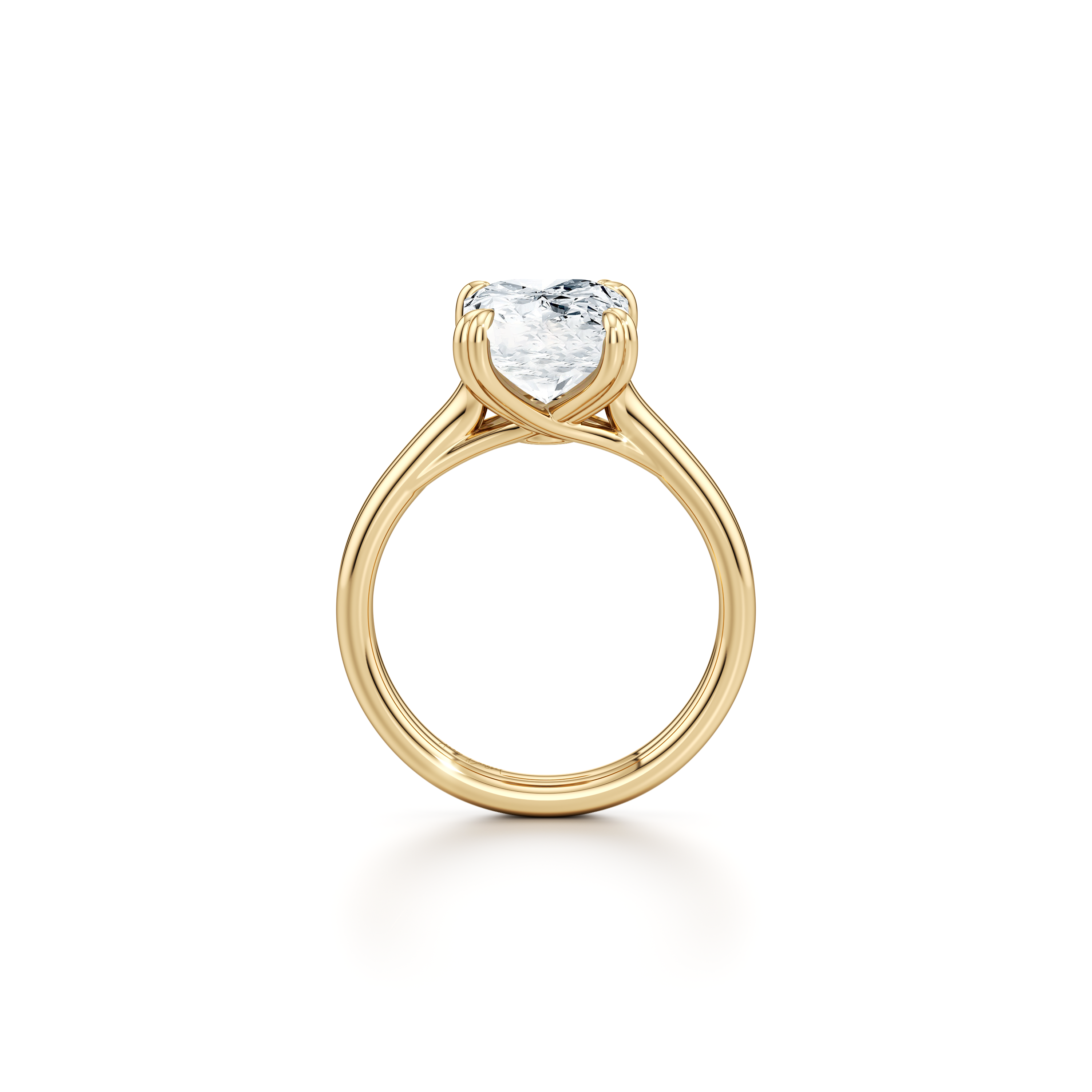Elle Elongated Cushion Cut Solitaire Lab Diamond Engagement Ring