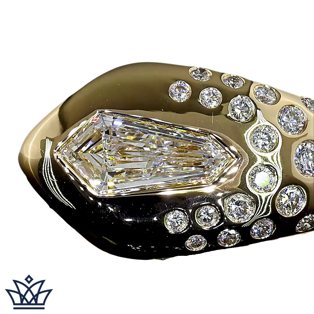 0.98 Cts 14K YELLOW GOLD MIX Shape Special Ring
