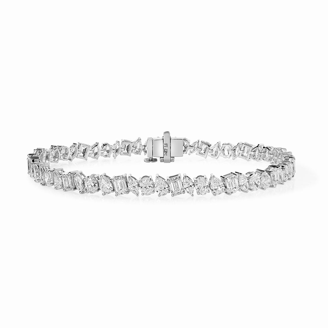 Mixed Shape Lab Grown Diamond Tennis Bracelet
