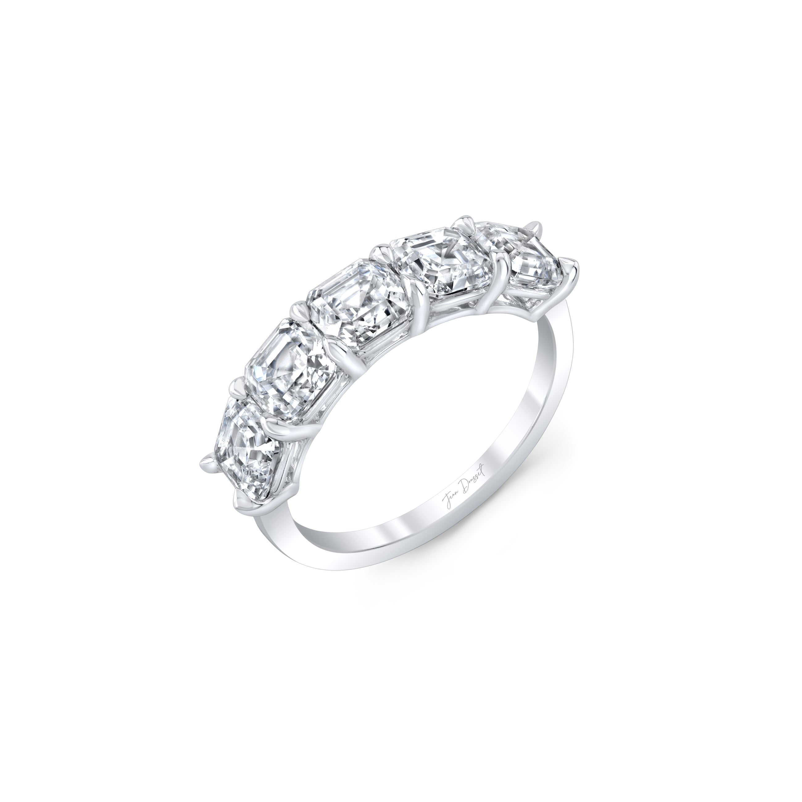 Precious Metal:18k White Gold;Total Carat Weight:3.75 CTW