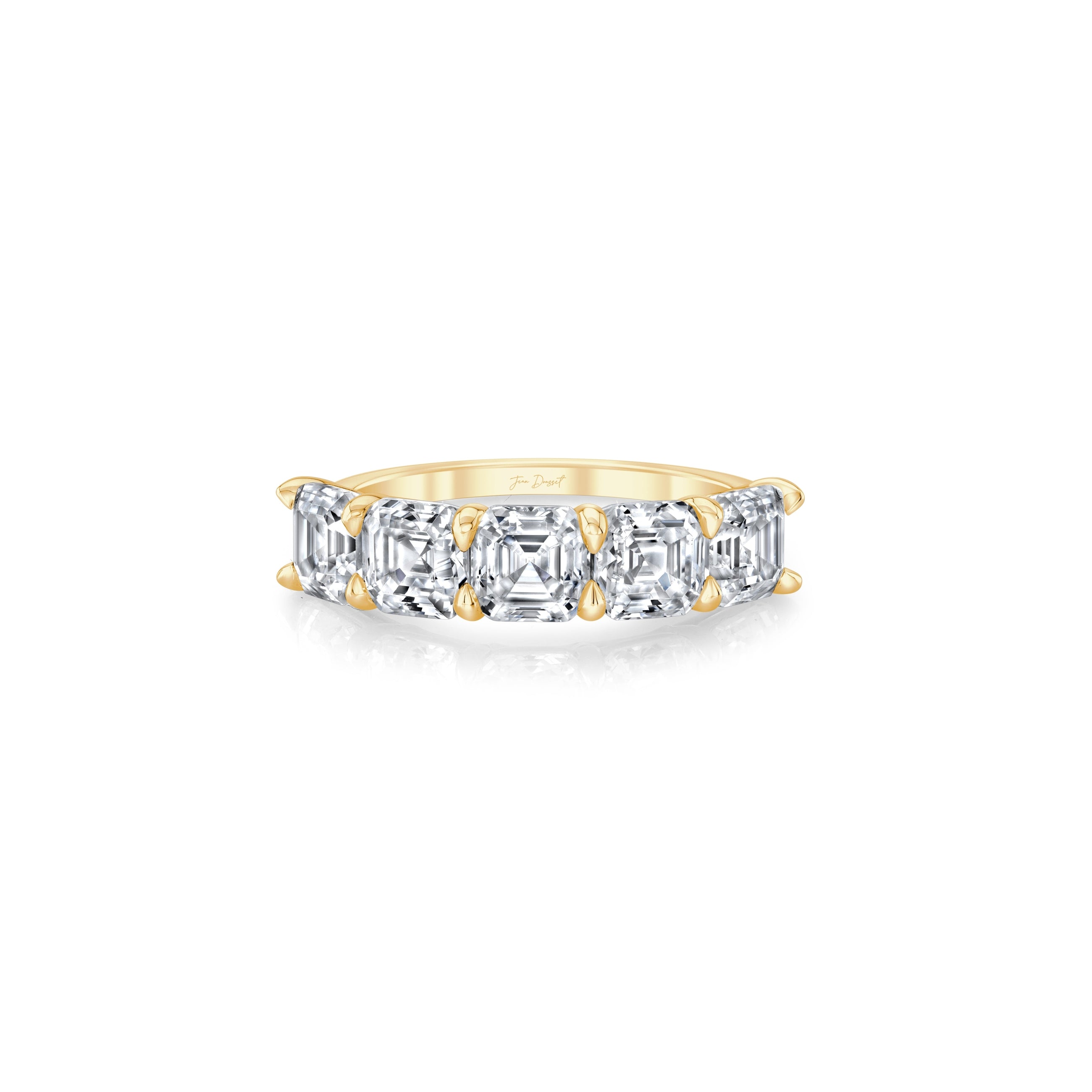 Olivia 5-Stone Asscher Lab Diamond Band