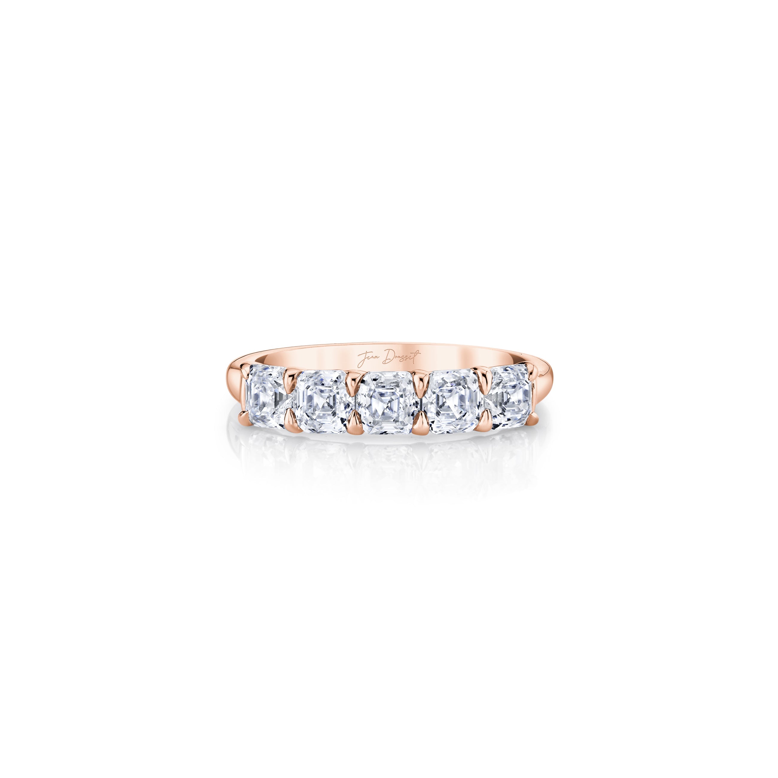 Olivia 5-Stone Asscher Lab Diamond Band