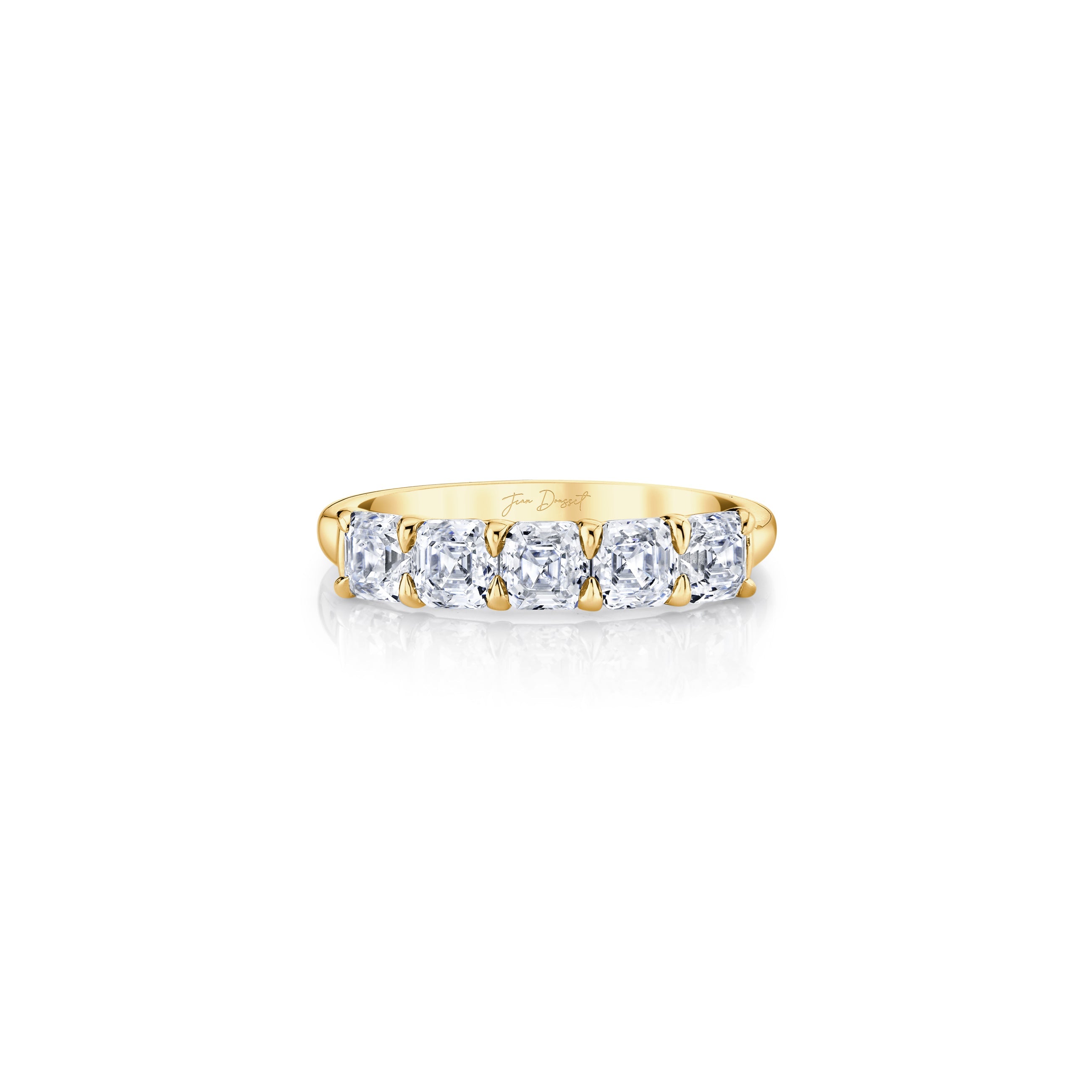 Olivia 5-Stone Asscher Lab Diamond Band