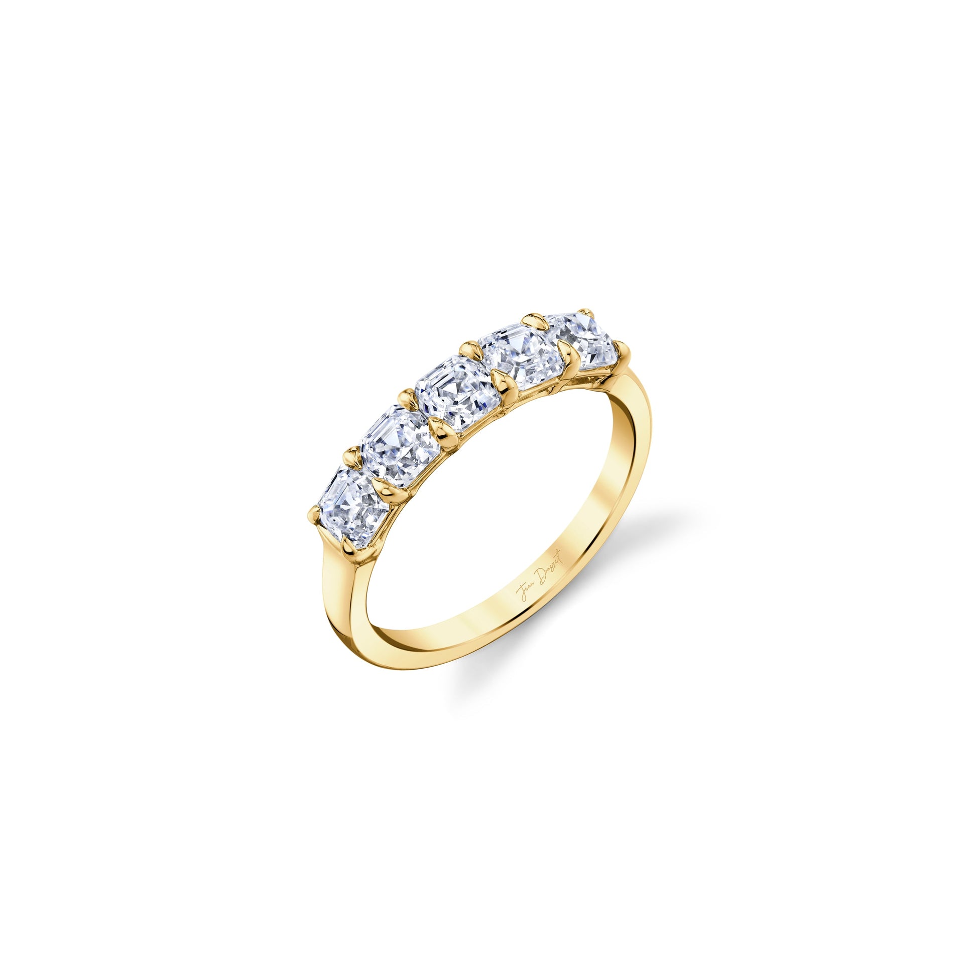 Precious Metal:18k Yellow Gold;Total Carat Weight:2.5 CTW
