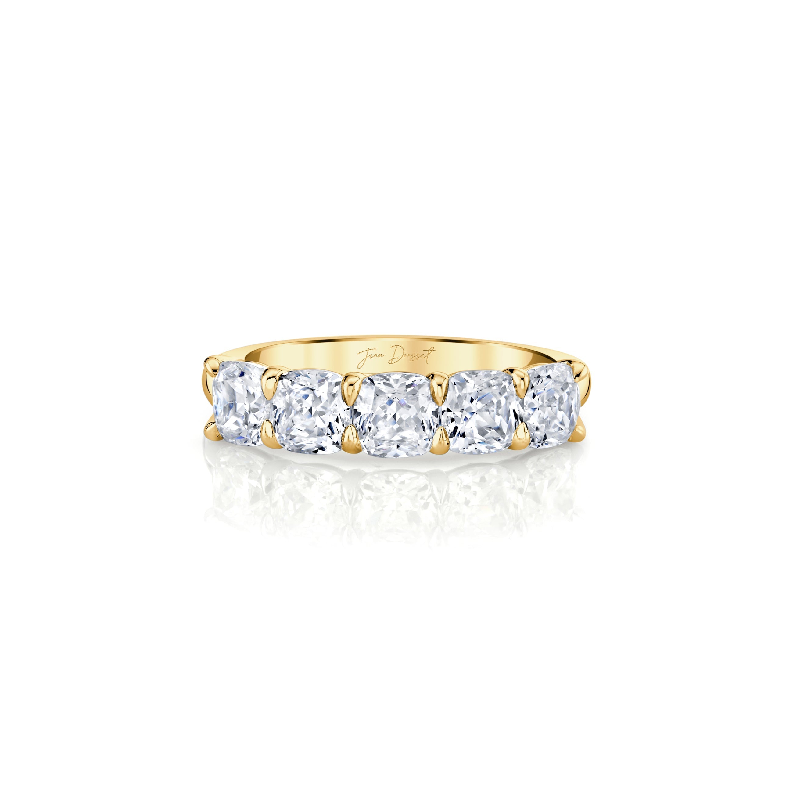 Olivia 5-Stone Cushion Lab Diamond Band