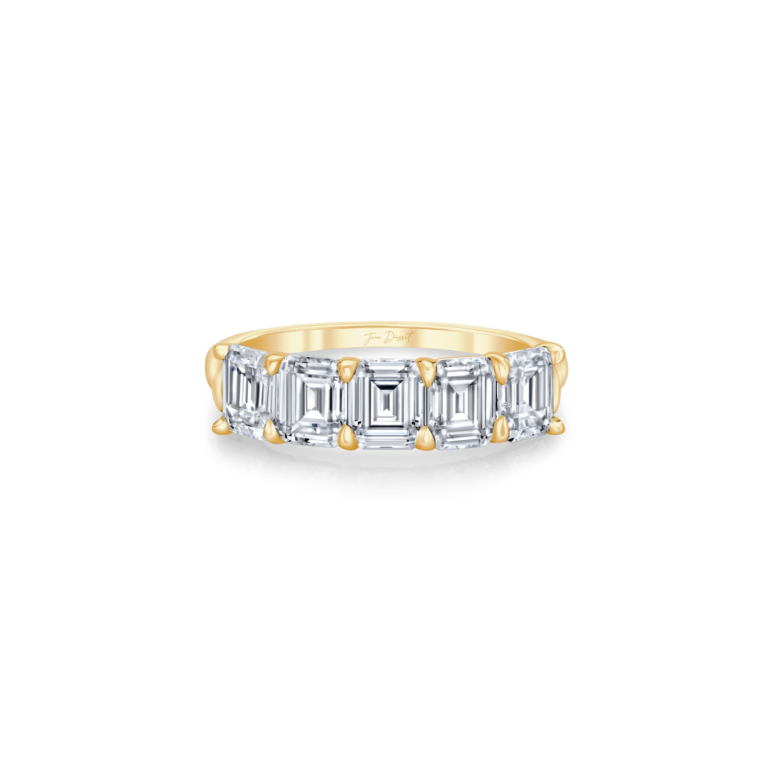 Olivia 5-Stone Emerald Lab Diamond Band